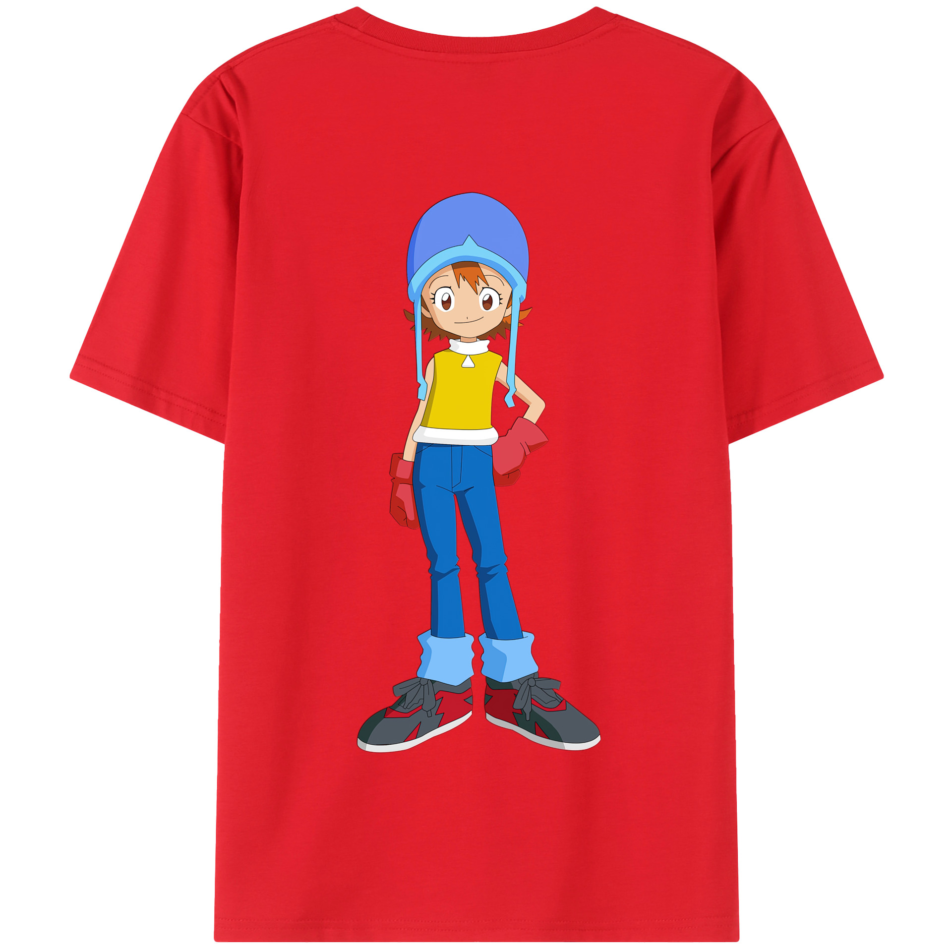 （画像用） Digimon デジタルモンスター/デジモン 綿100％半袖Tシャツ（背面プリント）