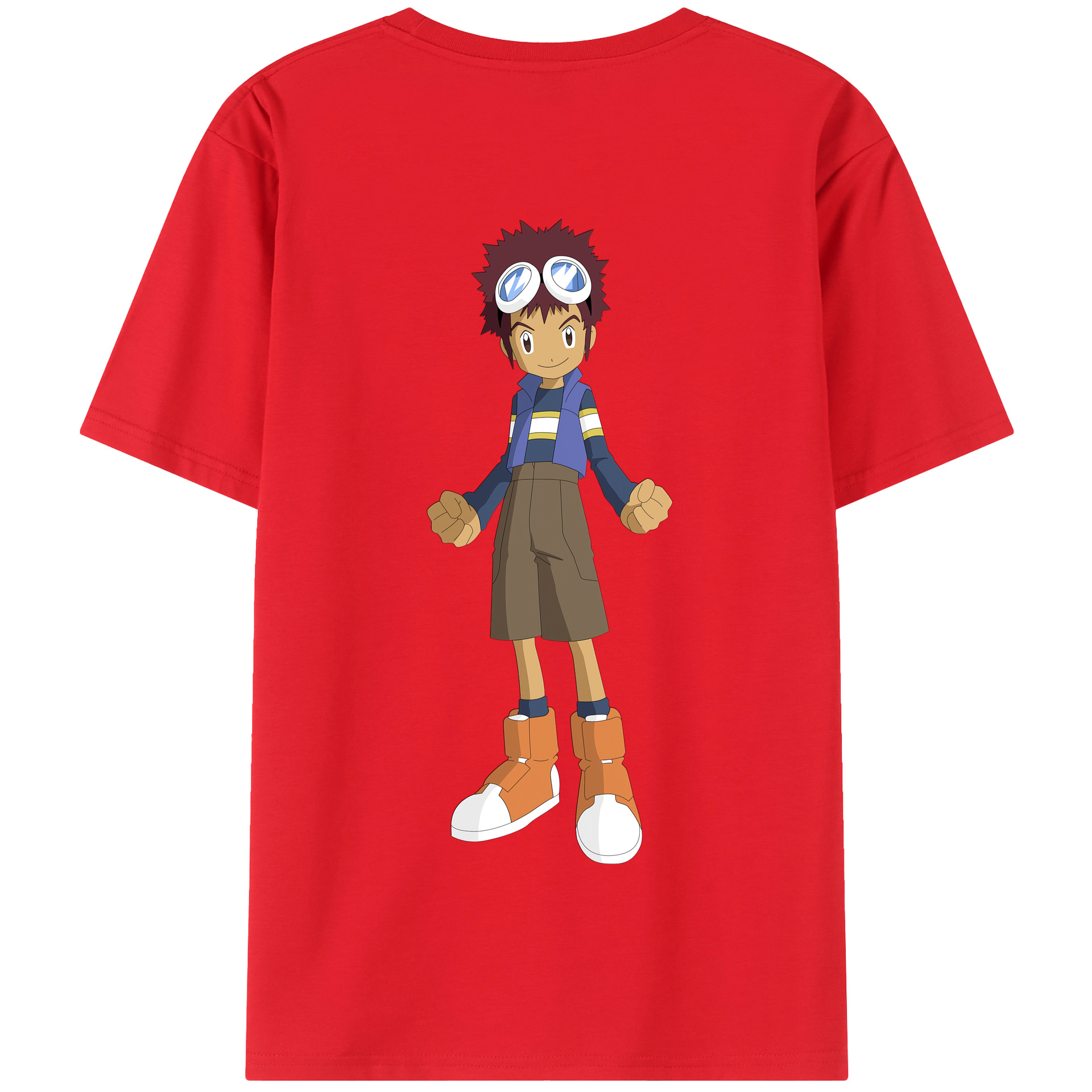 （画像用） Digimon デジタルモンスター/デジモン 綿100％半袖Tシャツ（背面プリント）