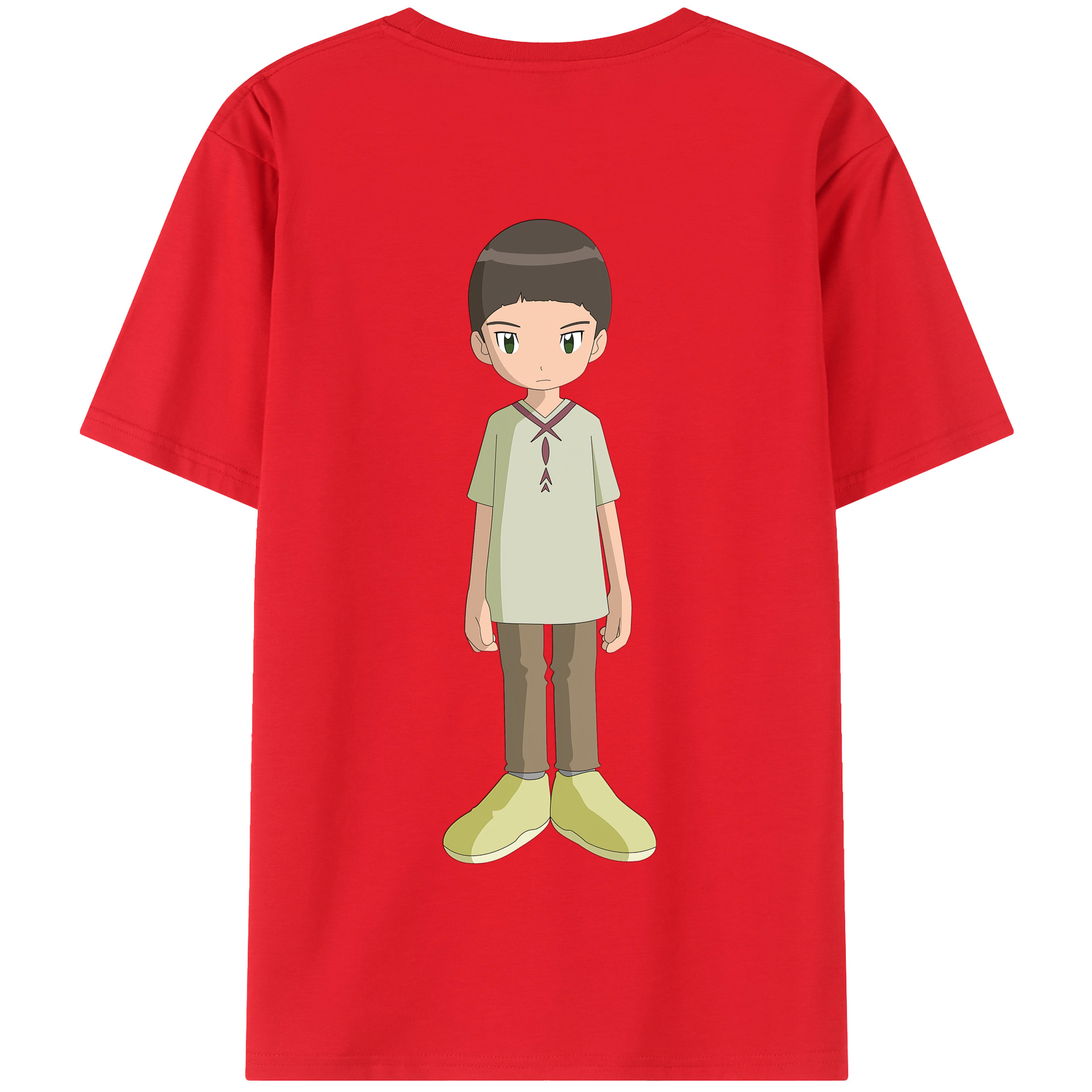 （画像用） Digimon デジタルモンスター/デジモン 綿100％半袖Tシャツ（背面プリント）