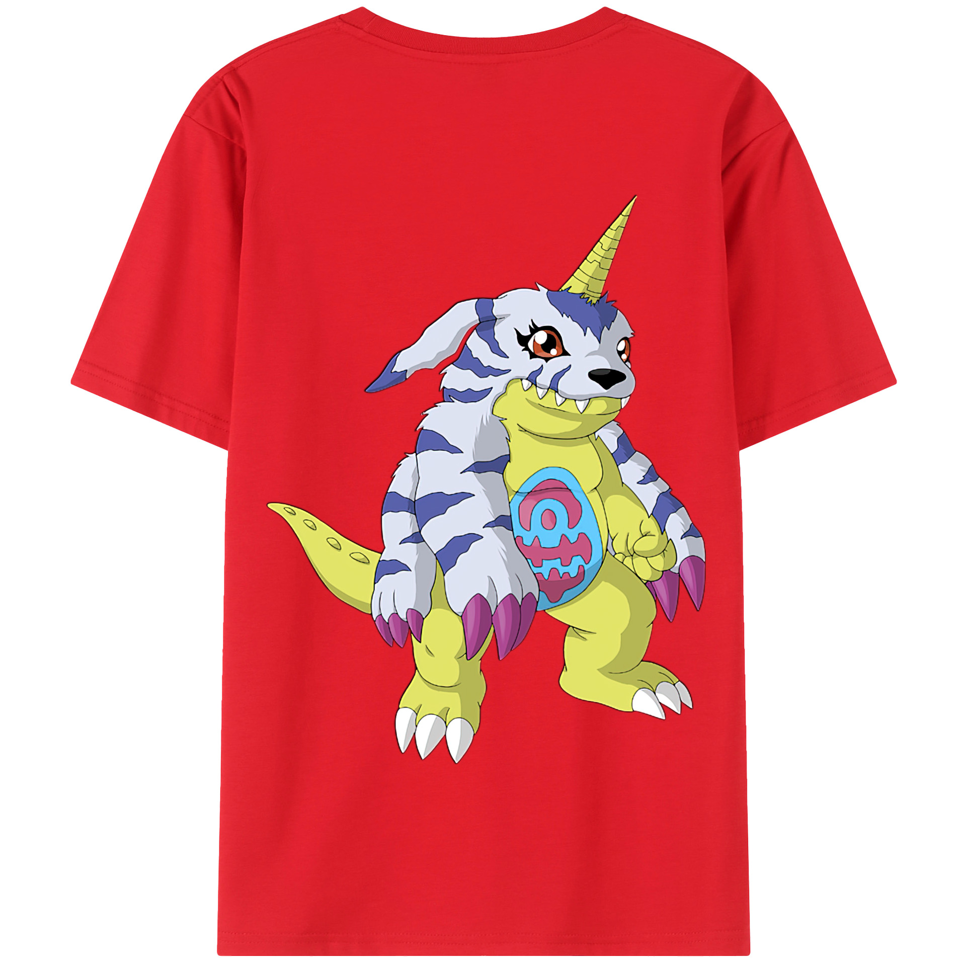 （画像用） Digimon デジタルモンスター/デジモン 綿100％半袖Tシャツ（背面プリント）