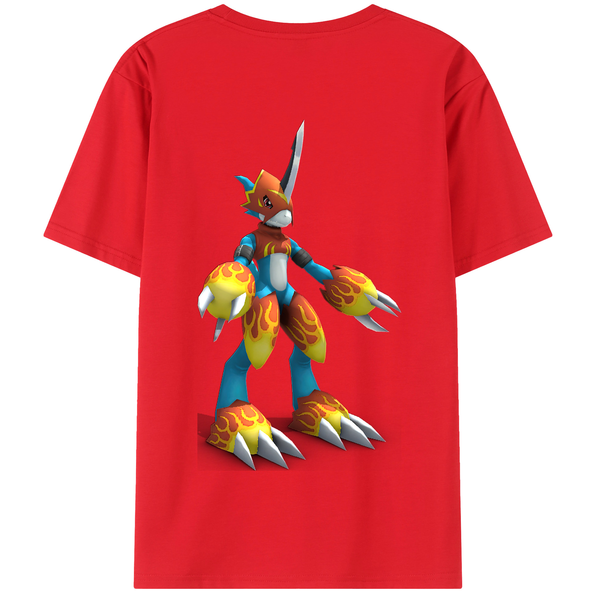 （画像用） Digimon デジタルモンスター/デジモン 綿100％半袖Tシャツ（背面プリント）