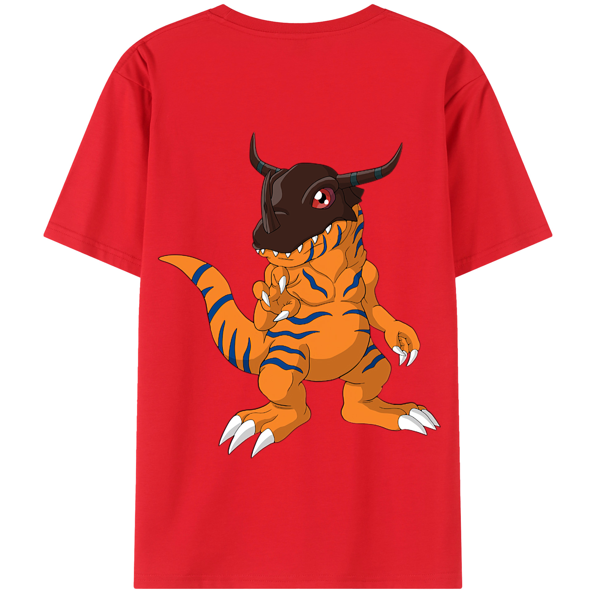 （画像用） Digimon デジタルモンスター/デジモン 綿100％半袖Tシャツ（背面プリント）