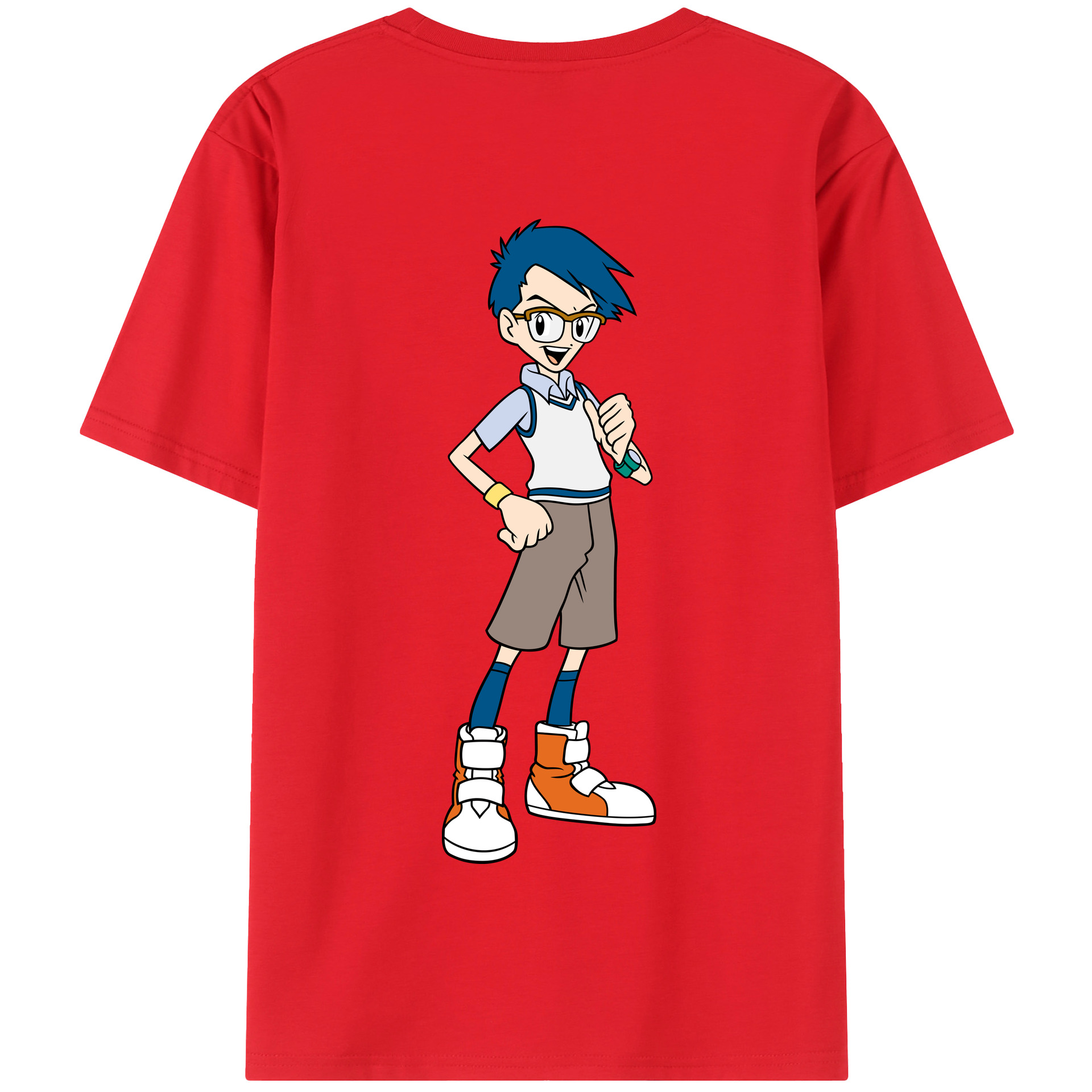 （画像用） Digimon デジタルモンスター/デジモン 綿100％半袖Tシャツ（背面プリント）