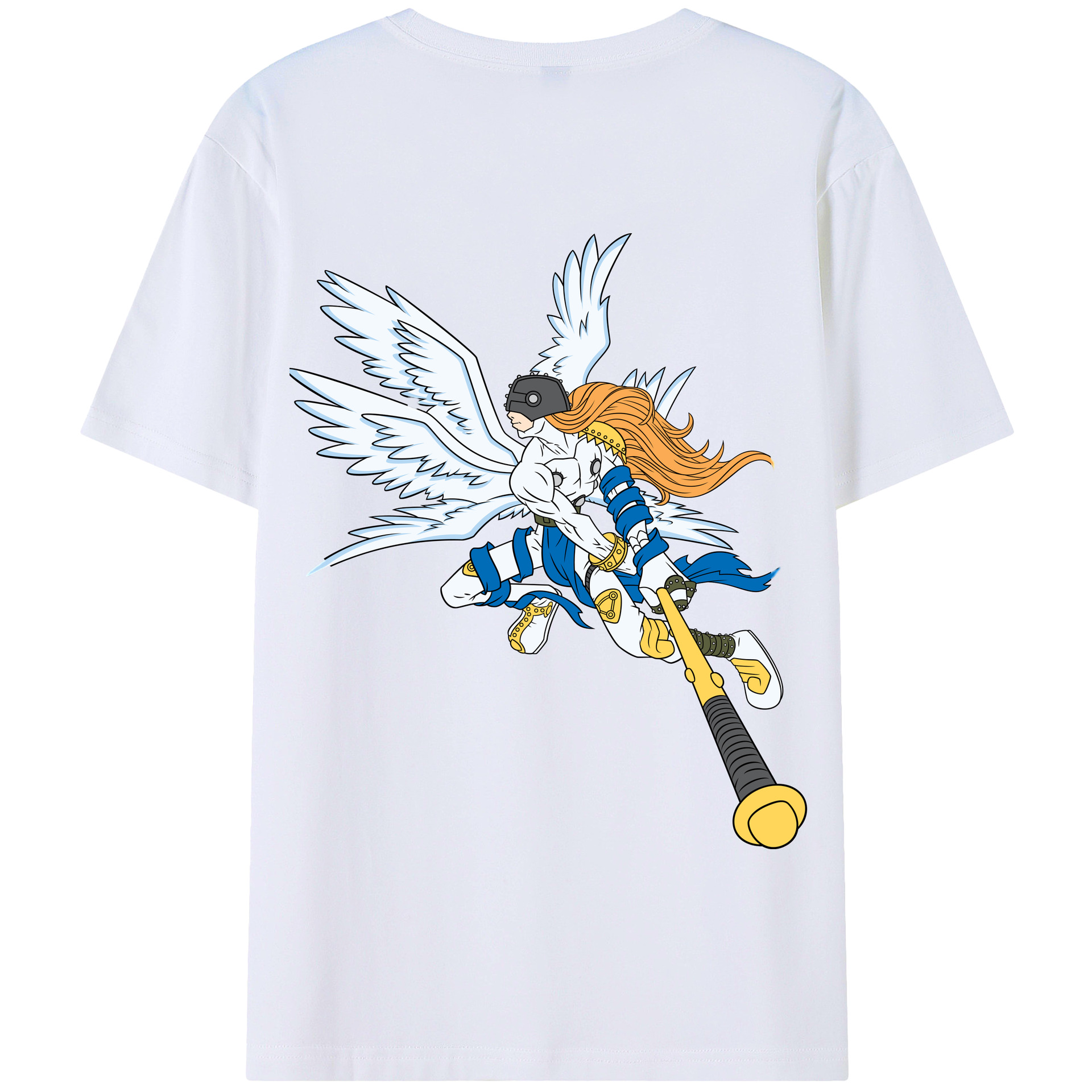 （画像用） Digimon デジタルモンスター/デジモン 綿100％半袖Tシャツ（背面プリント）