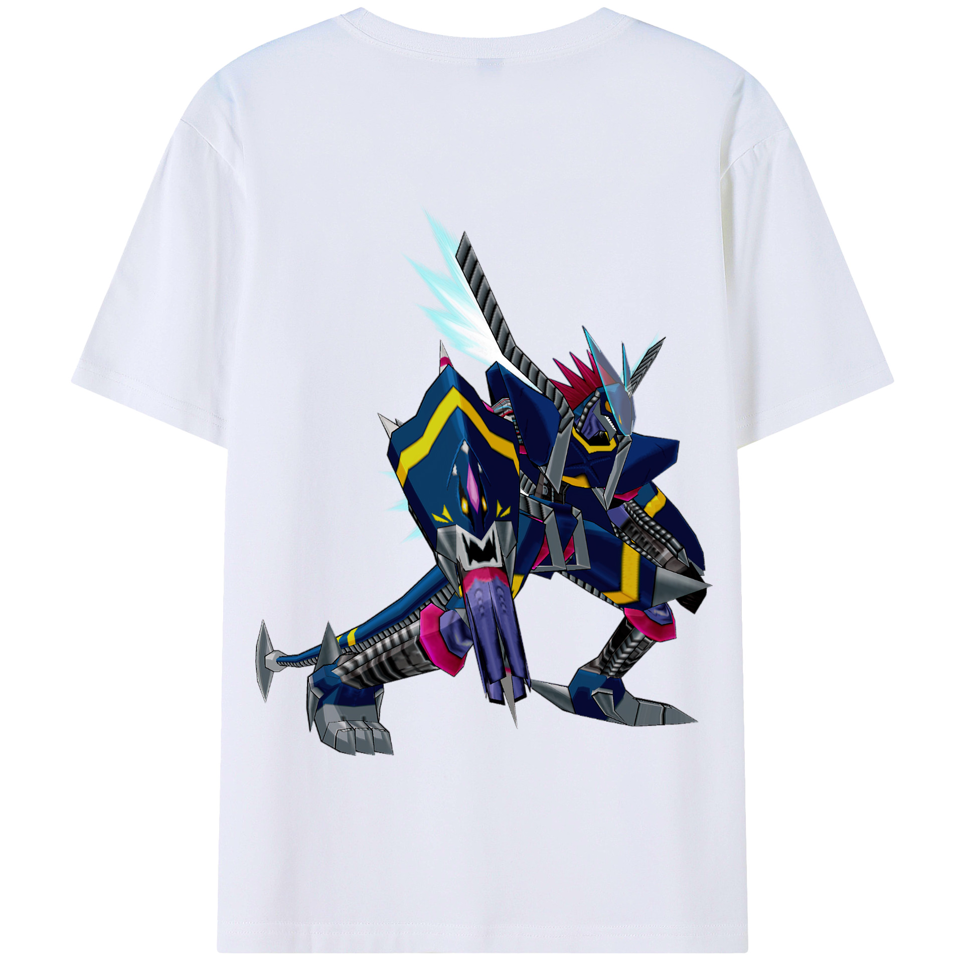（画像用） Digimon デジタルモンスター/デジモン 綿100％半袖Tシャツ（背面プリント）