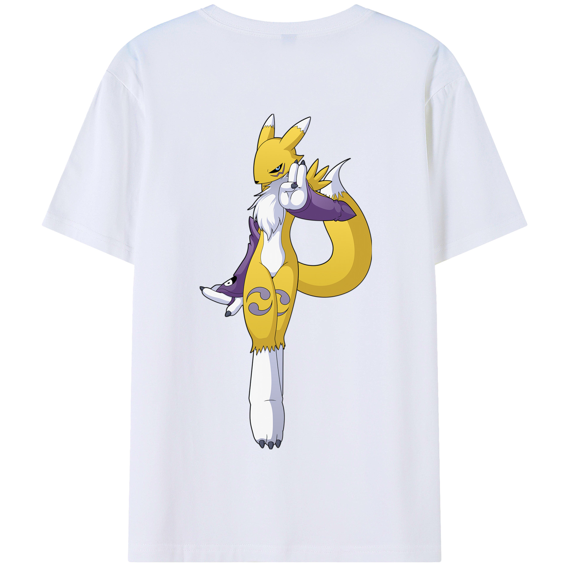 （画像用） Digimon デジタルモンスター/デジモン 綿100％半袖Tシャツ（背面プリント）