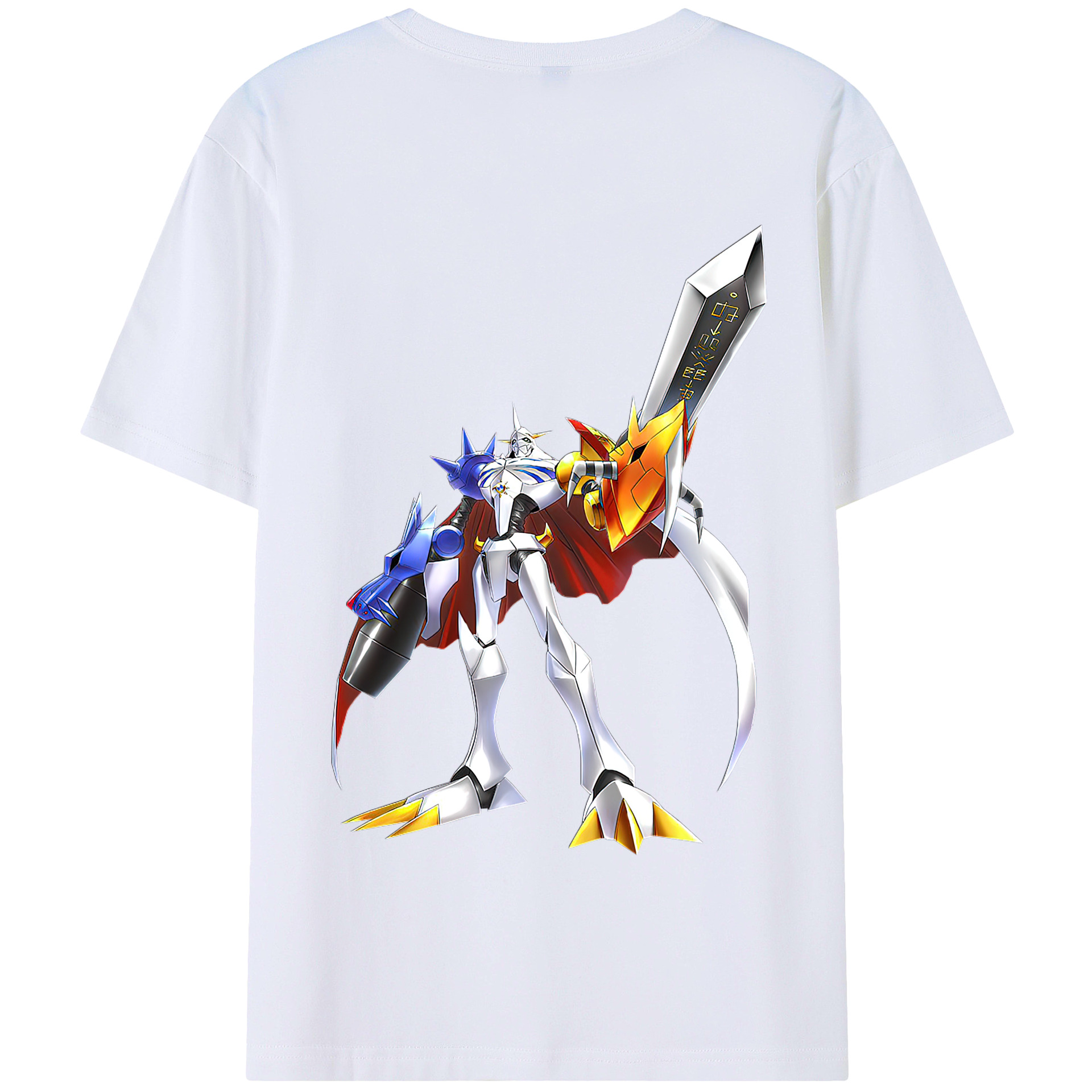 （画像用） Digimon デジタルモンスター/デジモン 綿100％半袖Tシャツ（背面プリント）