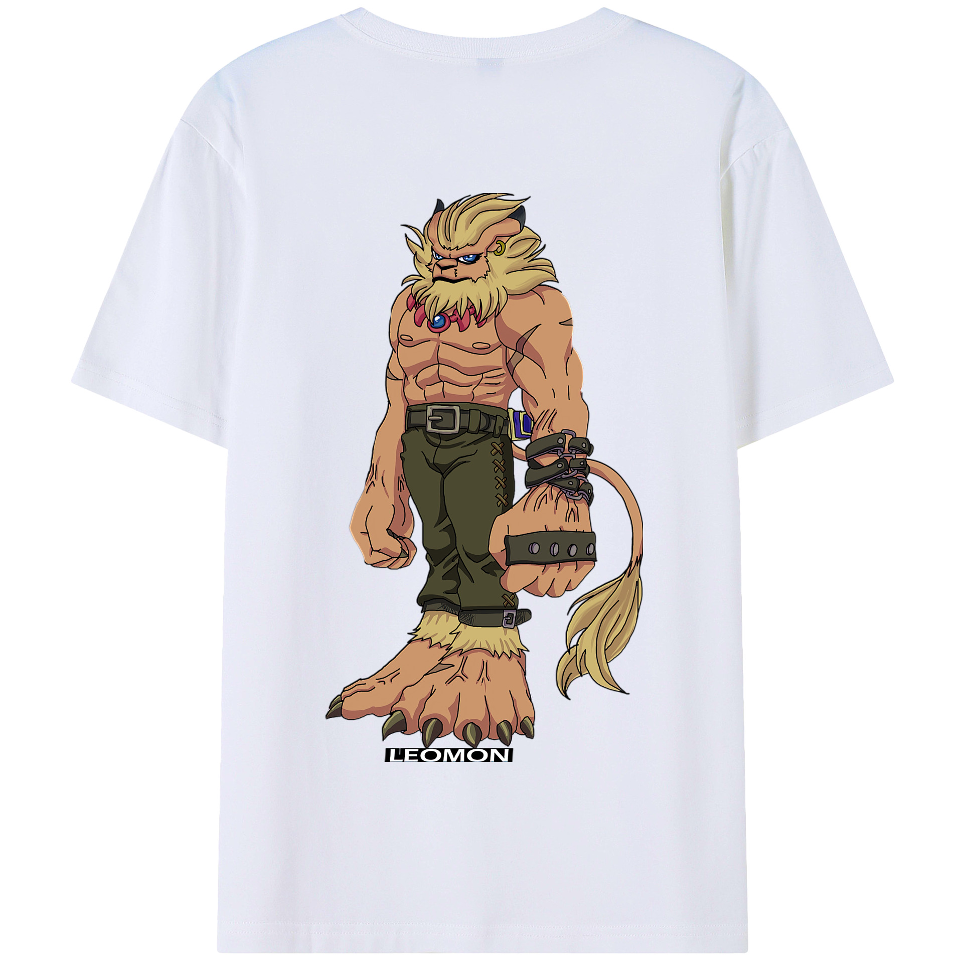 （画像用） Digimon デジタルモンスター/デジモン 綿100％半袖Tシャツ（背面プリント）