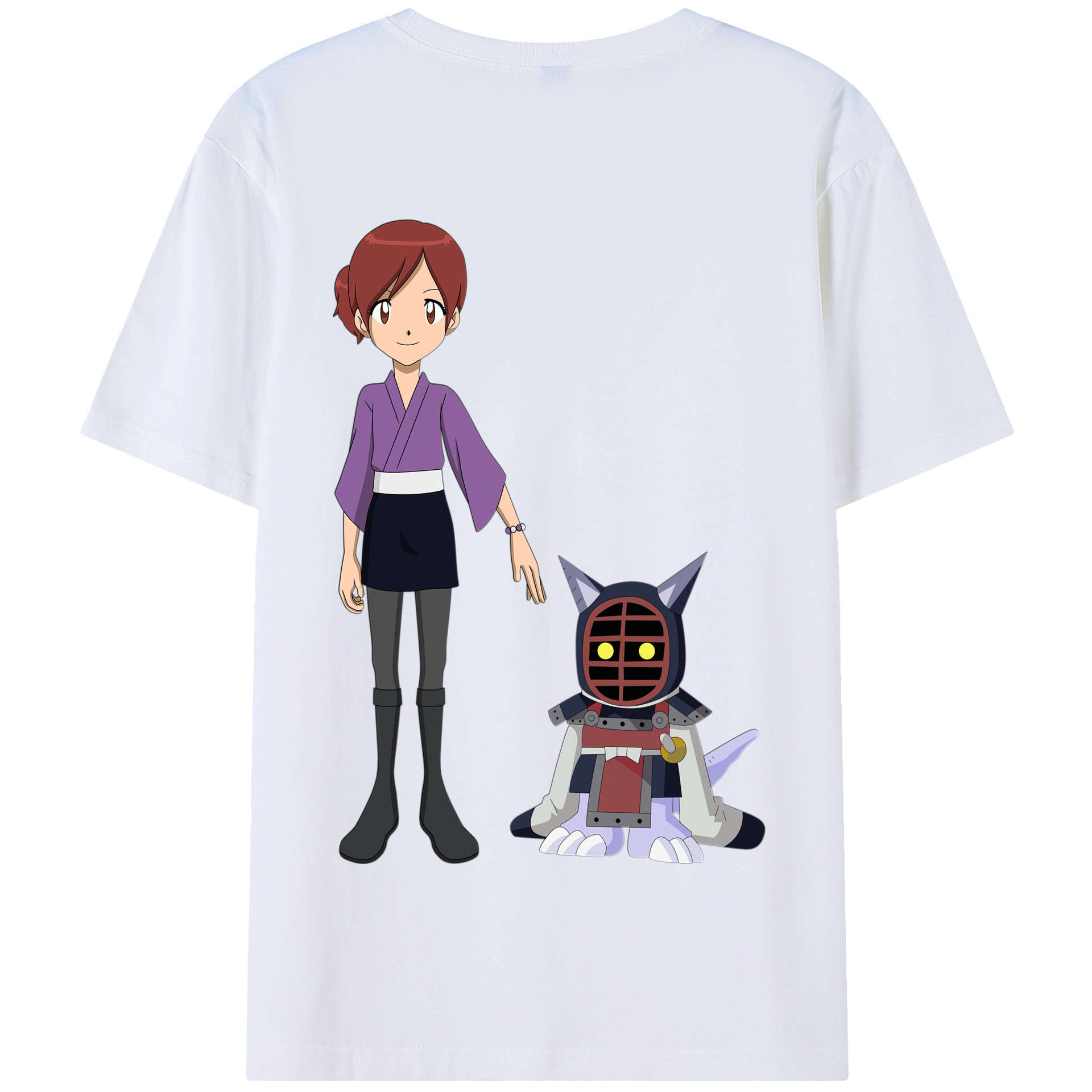 （画像用） Digimon デジタルモンスター/デジモン 綿100％半袖Tシャツ（背面プリント）