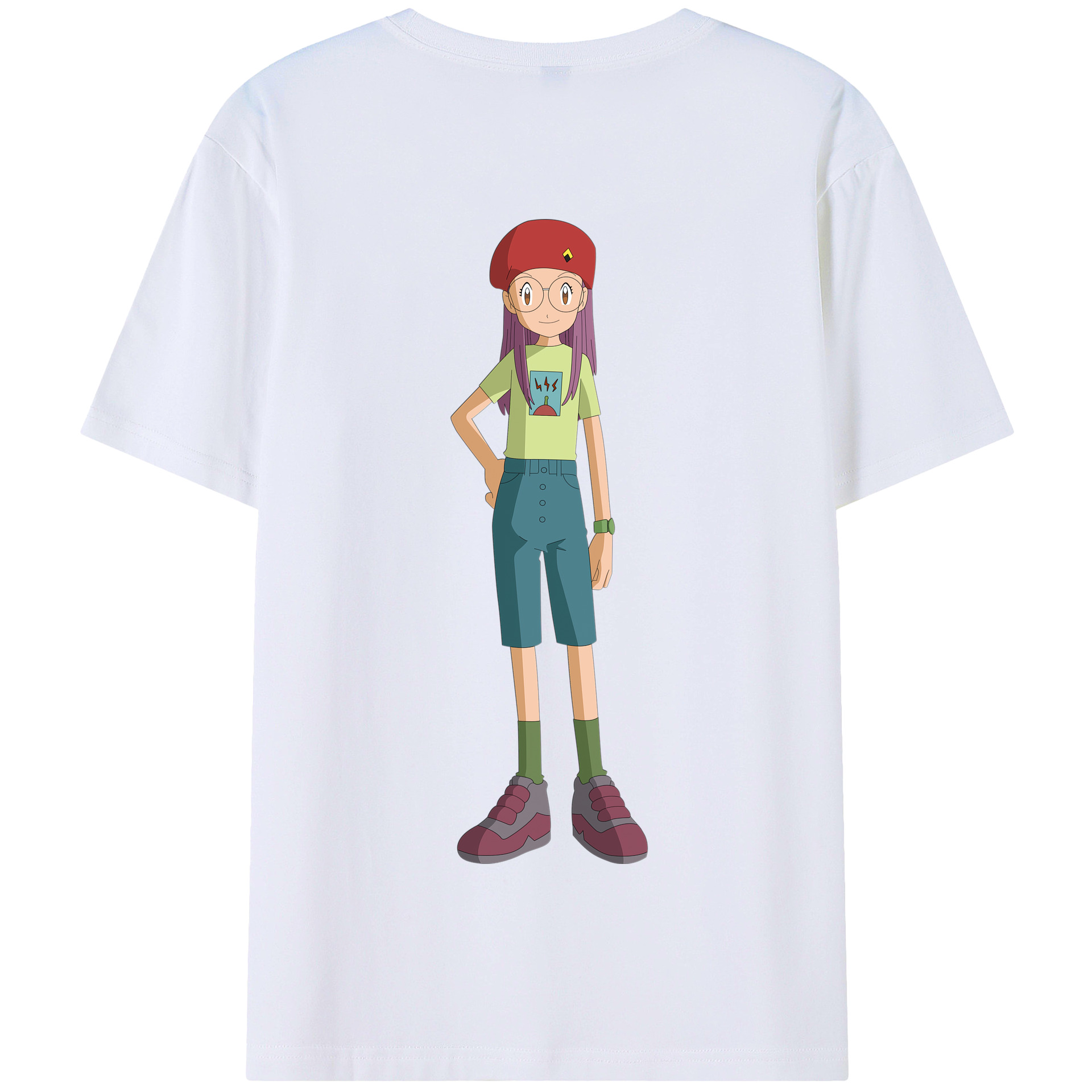 （画像用） Digimon デジタルモンスター/デジモン 綿100％半袖Tシャツ（背面プリント）