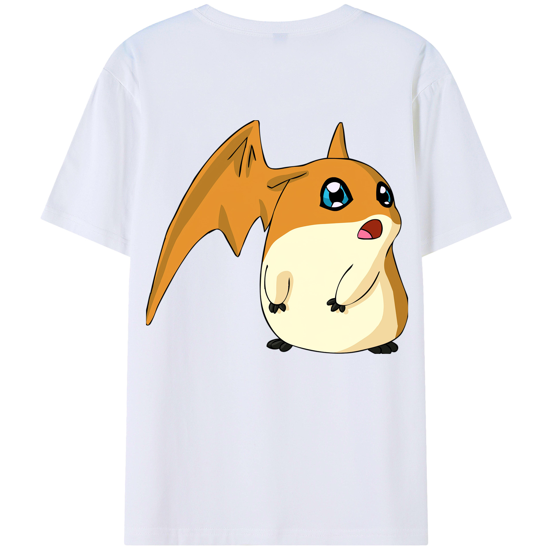 （画像用） Digimon デジタルモンスター/デジモン 綿100％半袖Tシャツ（背面プリント）