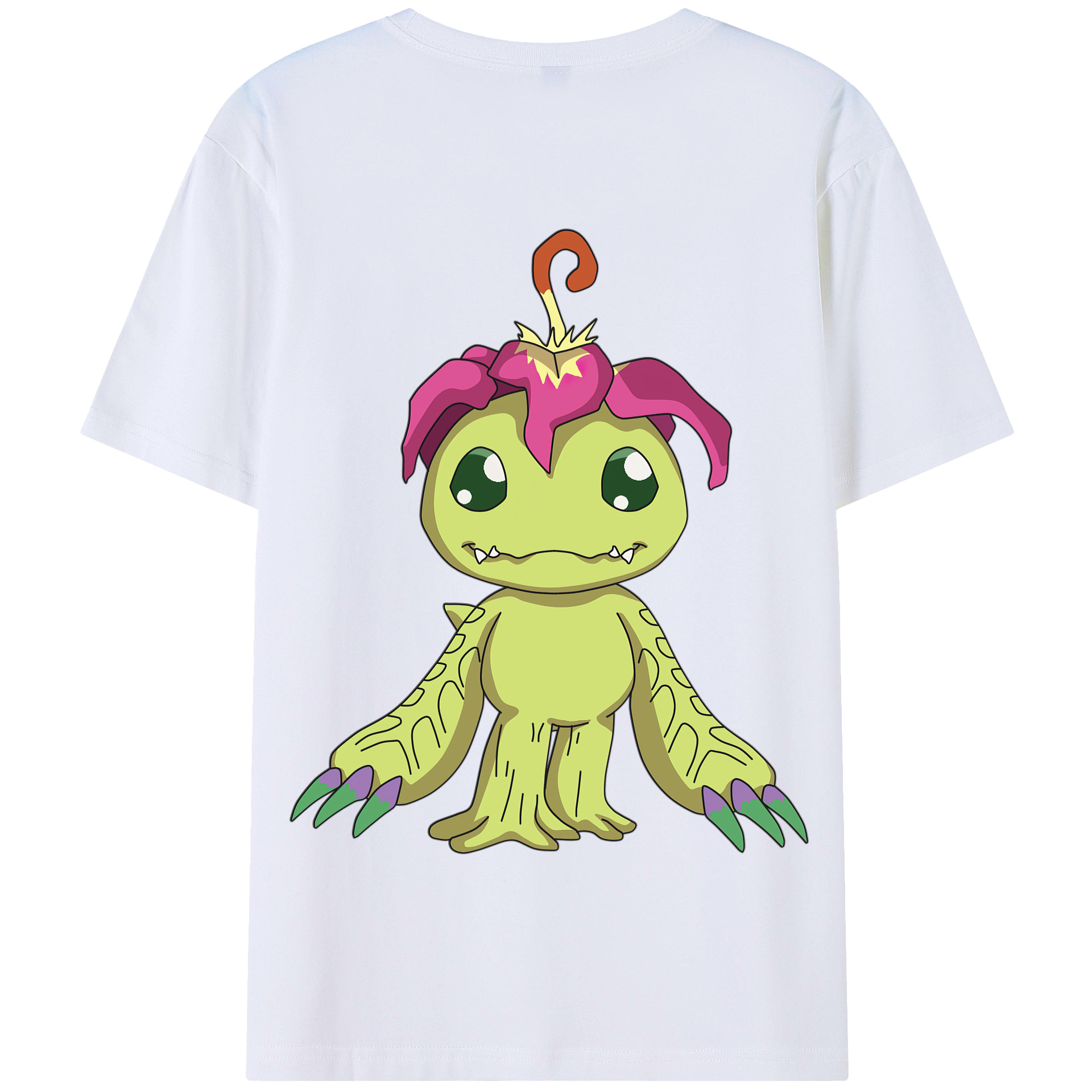 （画像用） Digimon デジタルモンスター/デジモン 綿100％半袖Tシャツ（背面プリント）