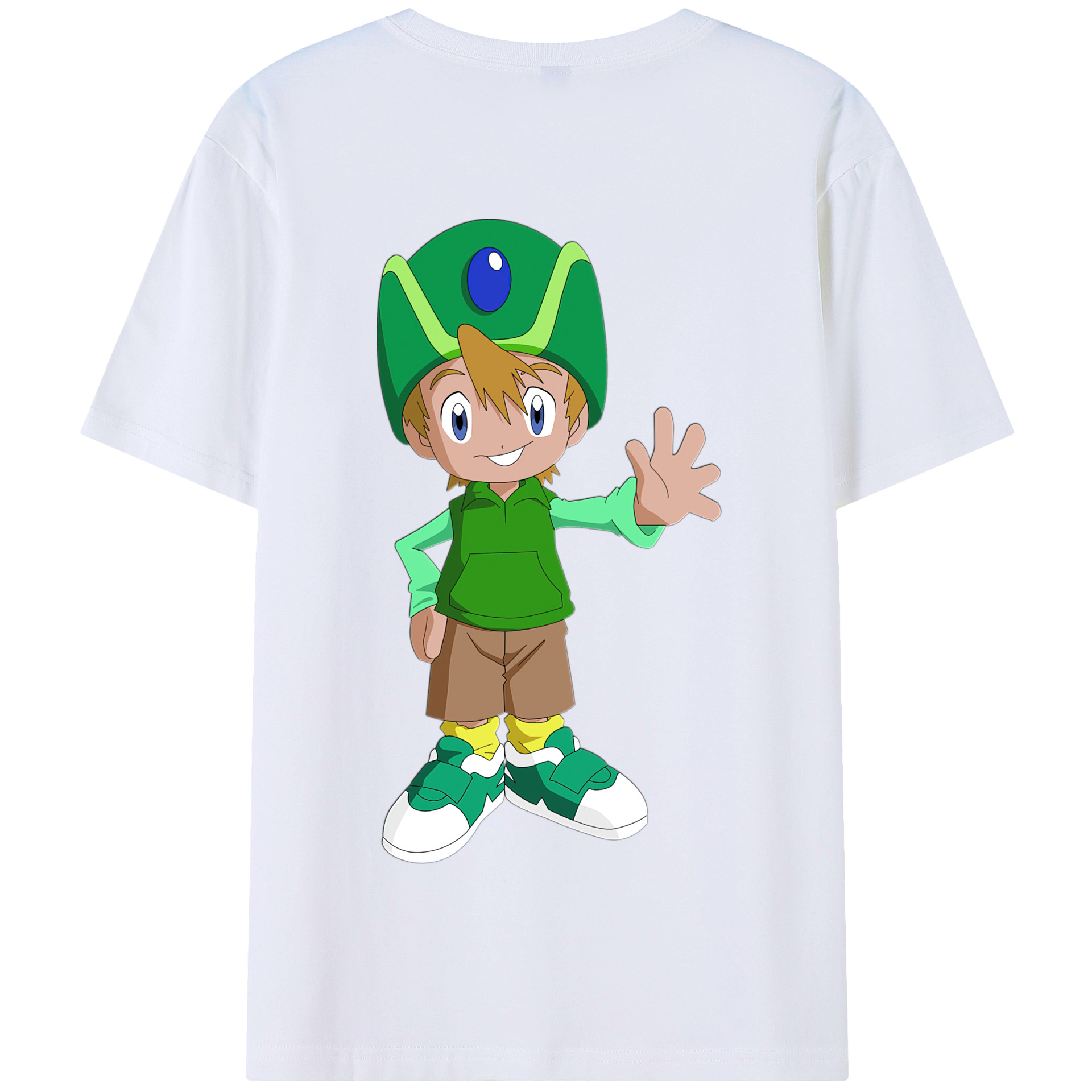 （画像用） Digimon デジタルモンスター/デジモン 綿100％半袖Tシャツ（背面プリント）