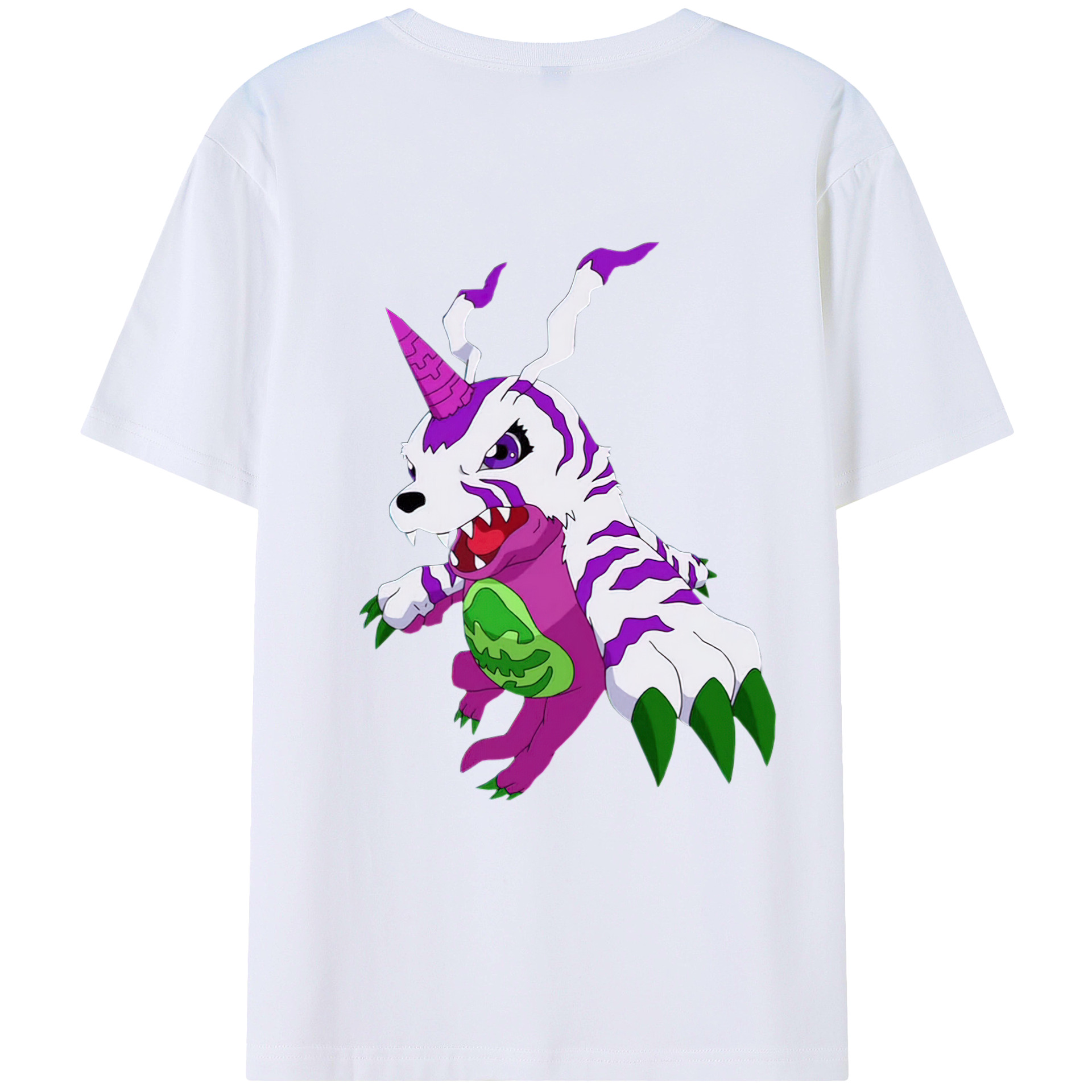 （画像用） Digimon デジタルモンスター/デジモン 綿100％半袖Tシャツ（背面プリント）
