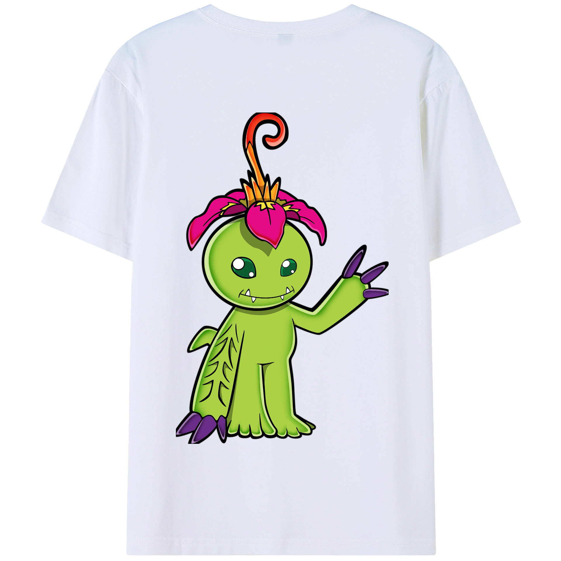 （画像用） Digimon デジタルモンスター/デジモン 綿100％半袖Tシャツ（背面プリント）