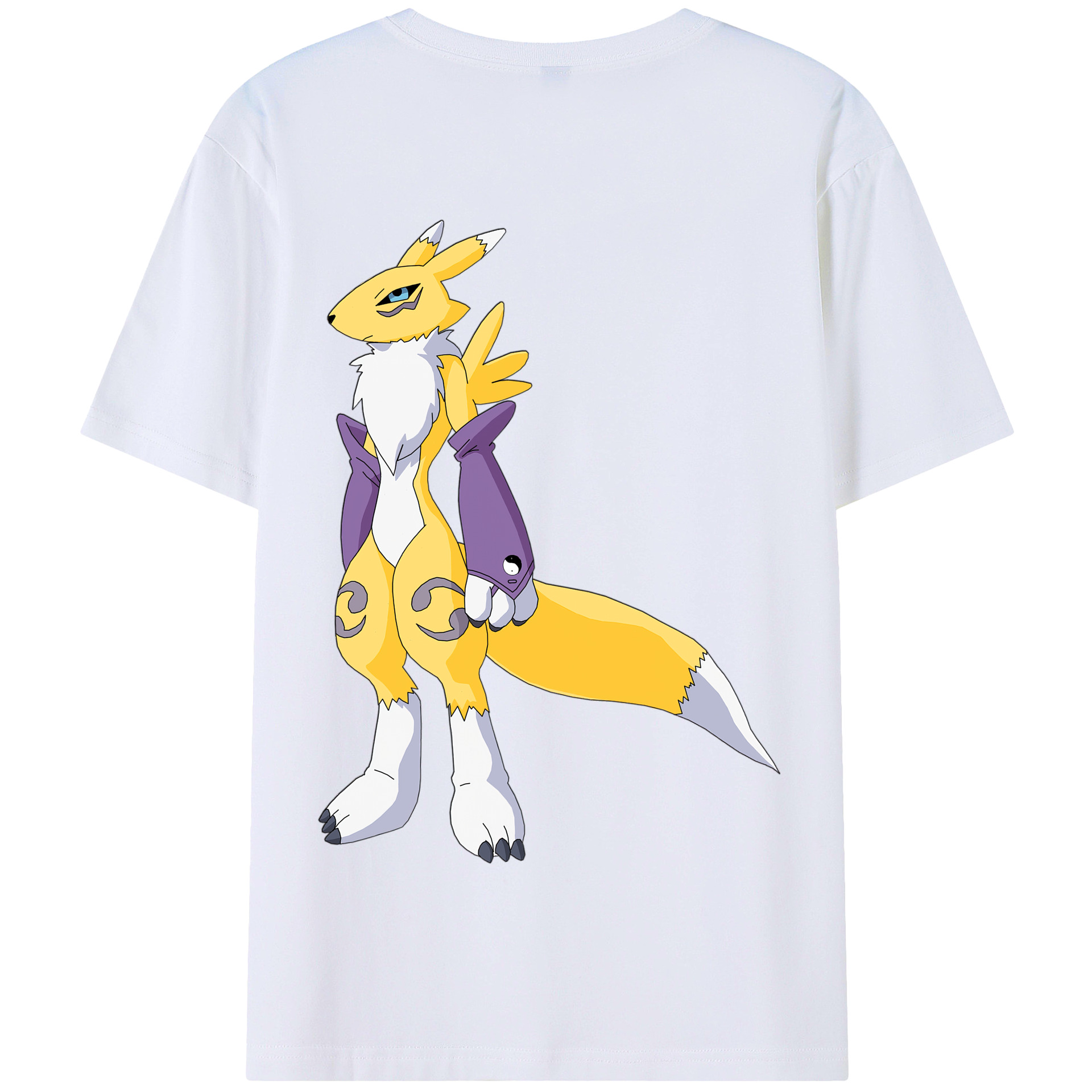 （画像用） Digimon デジタルモンスター/デジモン 綿100％半袖Tシャツ（背面プリント）