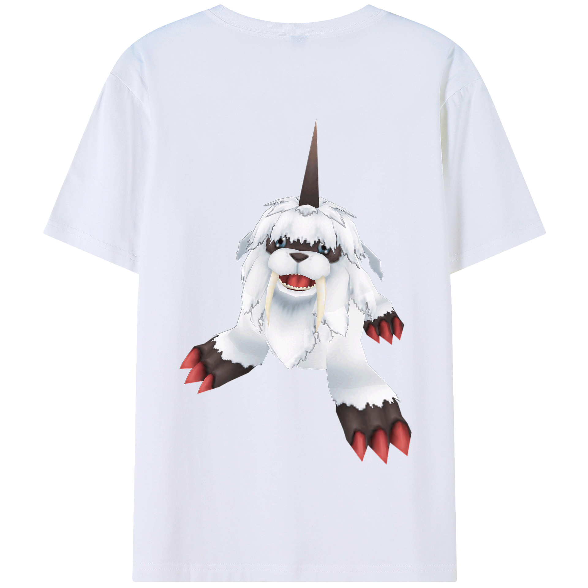 （画像用） Digimon デジタルモンスター/デジモン 綿100％半袖Tシャツ（背面プリント）