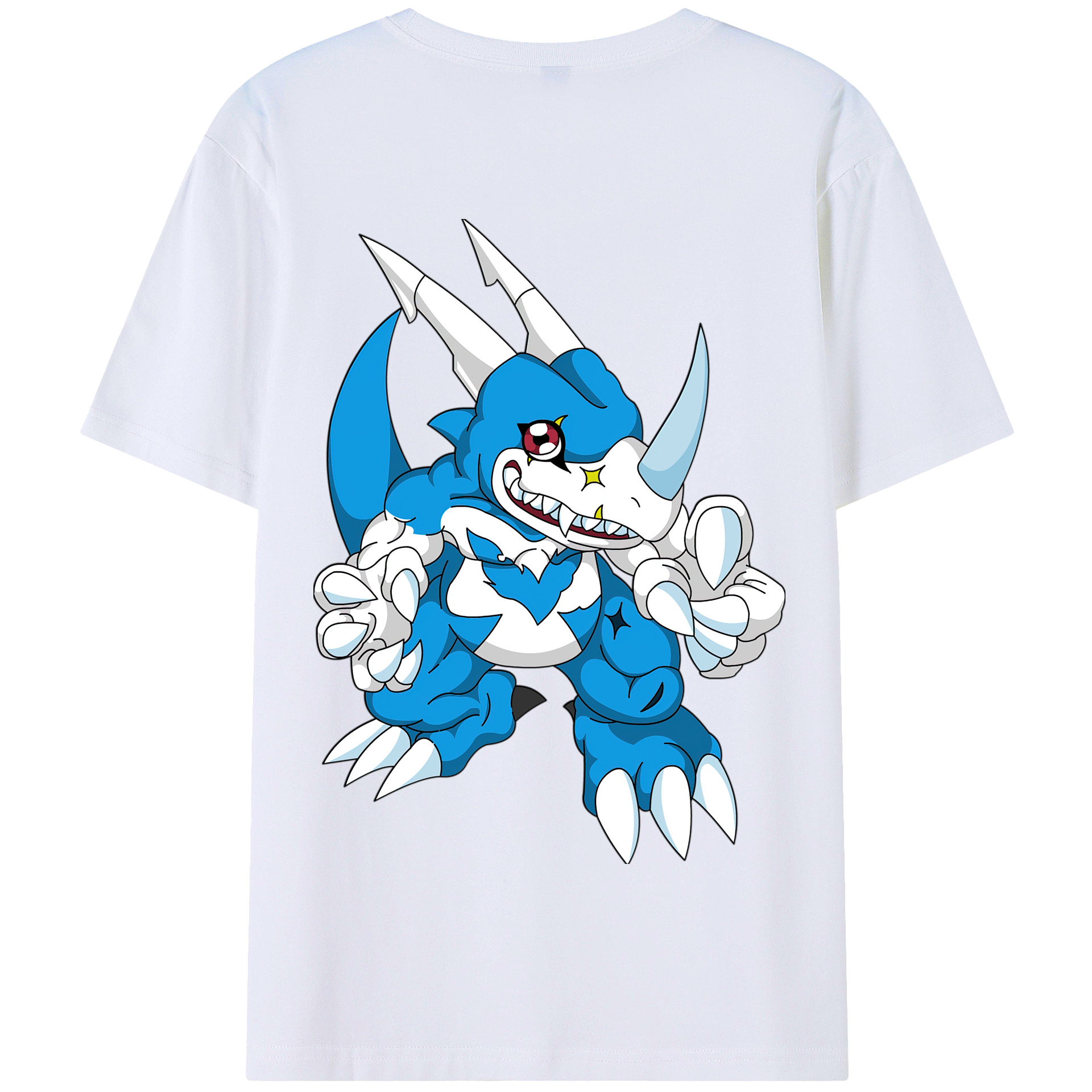 （画像用） Digimon デジタルモンスター/デジモン 綿100％半袖Tシャツ（背面プリント）
