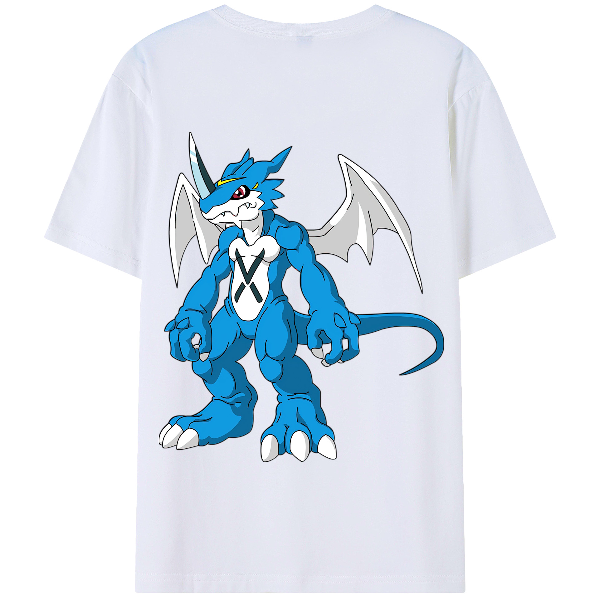 （画像用） Digimon デジタルモンスター/デジモン 綿100％半袖Tシャツ（背面プリント）