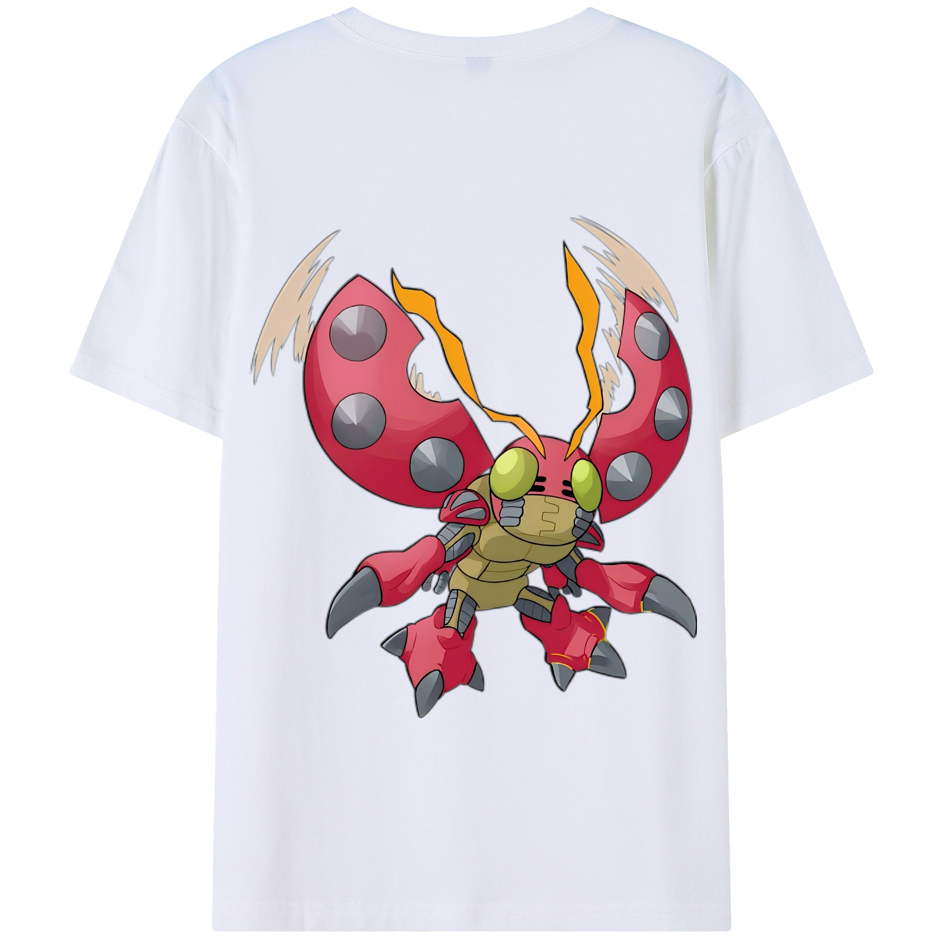 （画像用） Digimon デジタルモンスター/デジモン 綿100％半袖Tシャツ（背面プリント）