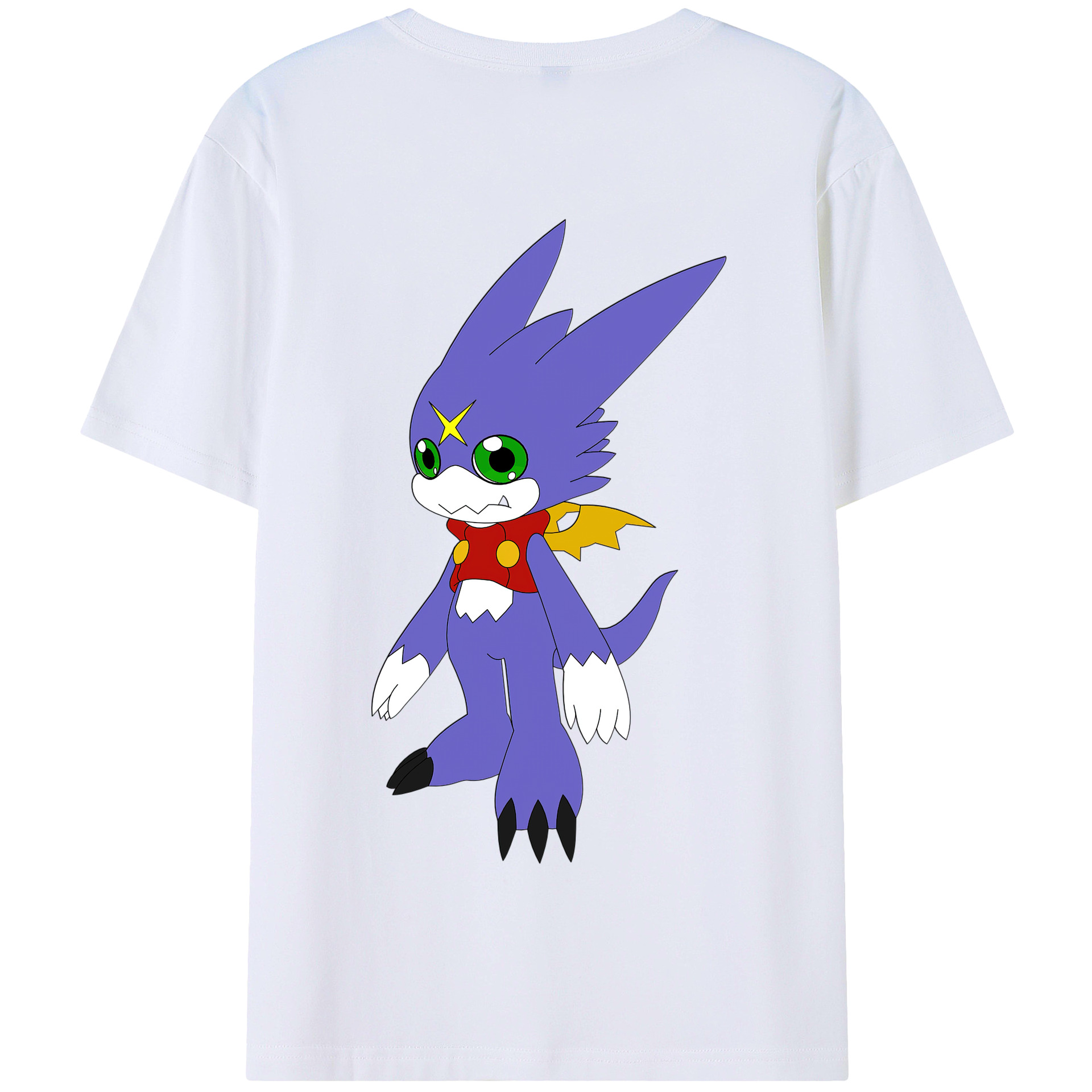 （画像用） Digimon デジタルモンスター/デジモン 綿100％半袖Tシャツ（背面プリント）
