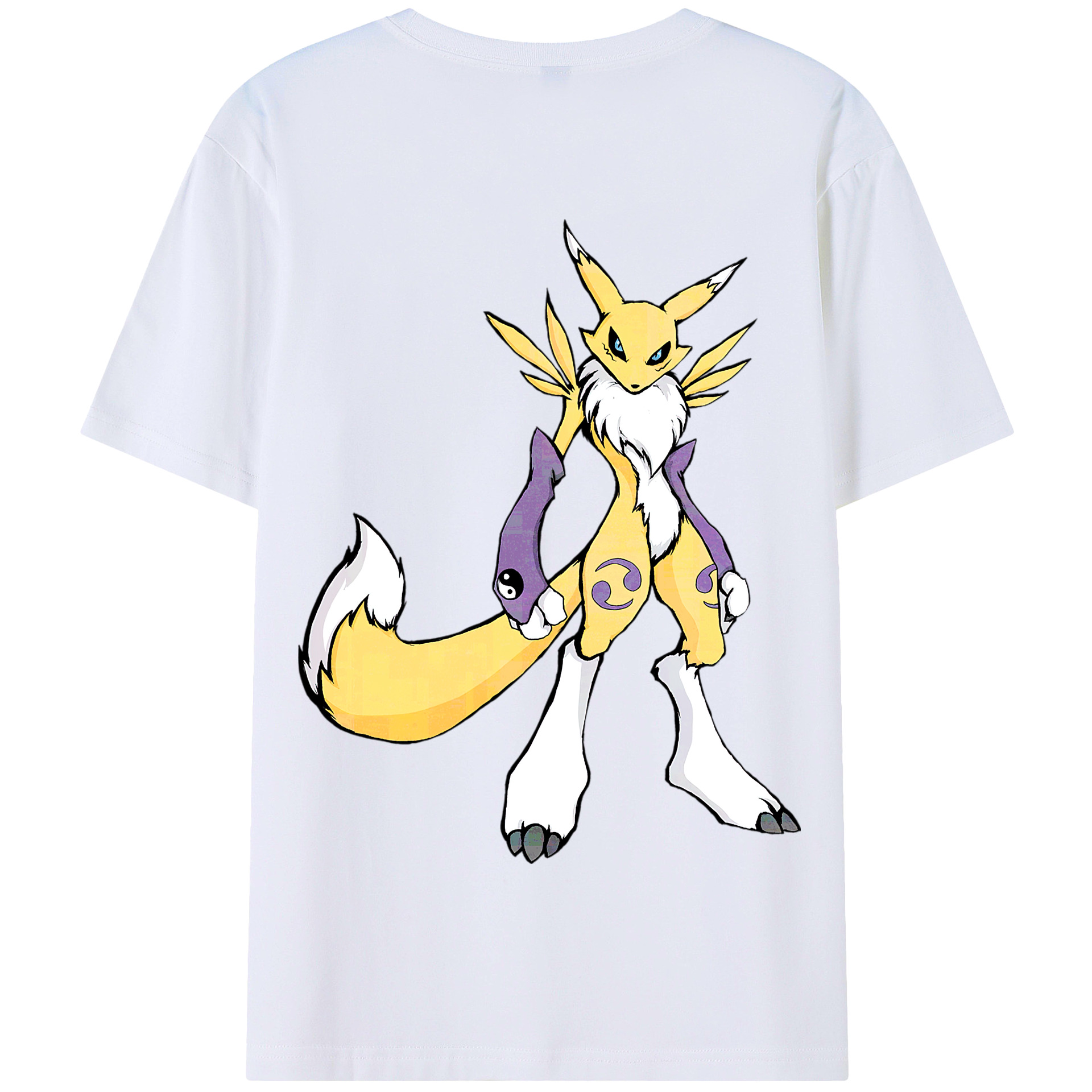 （画像用） Digimon デジタルモンスター/デジモン 綿100％半袖Tシャツ（背面プリント）