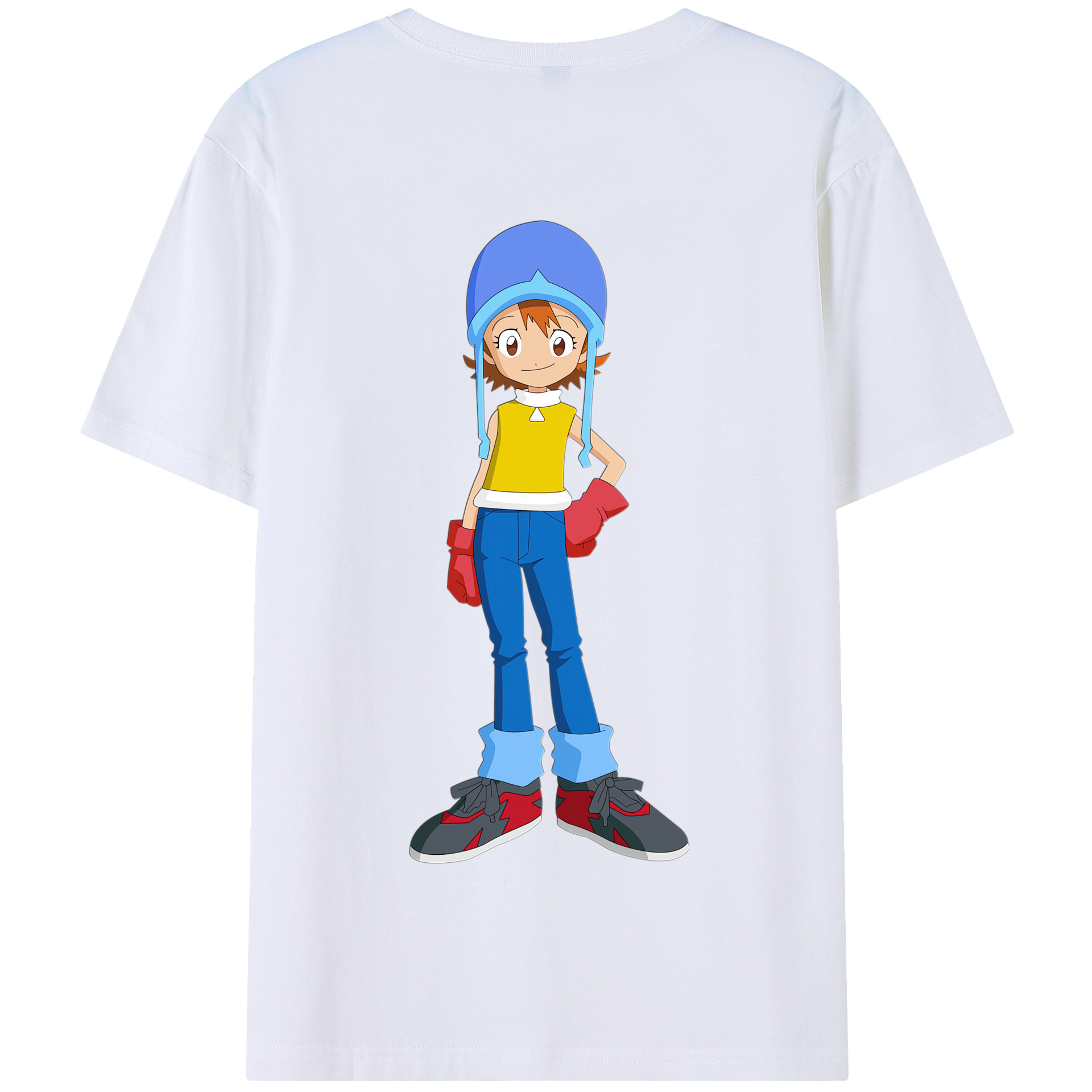 （画像用） Digimon デジタルモンスター/デジモン 綿100％半袖Tシャツ（背面プリント）