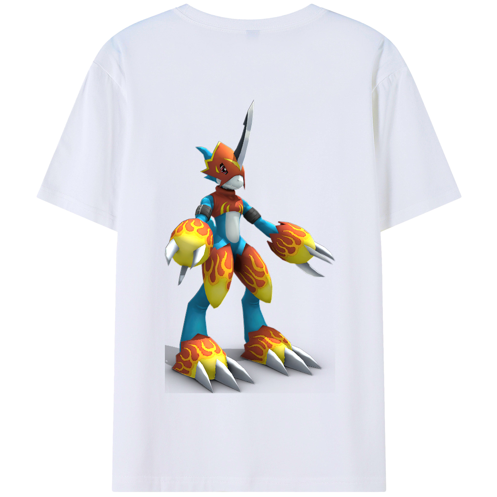 （画像用） Digimon デジタルモンスター/デジモン 綿100％半袖Tシャツ（背面プリント）