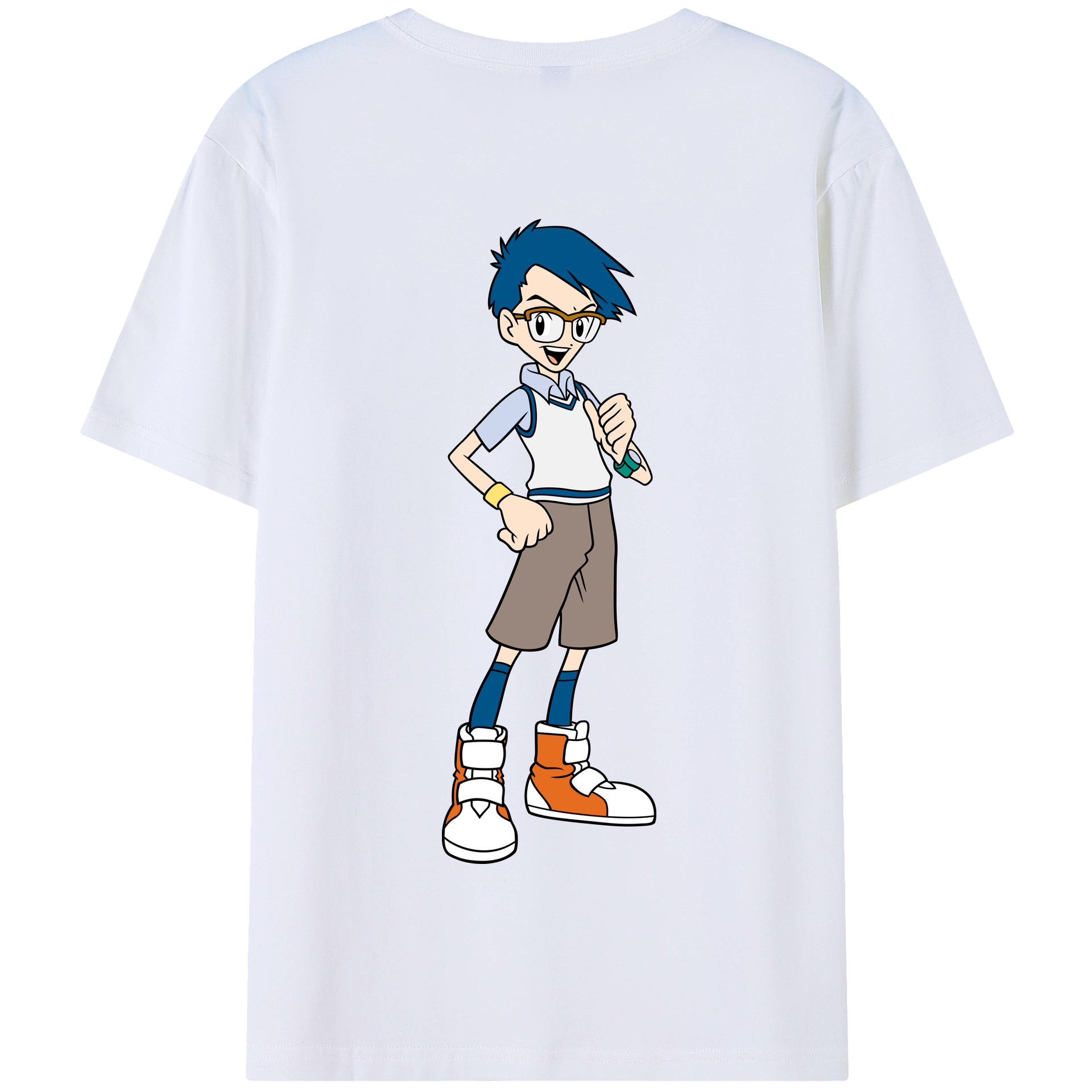 （画像用） Digimon デジタルモンスター/デジモン 綿100％半袖Tシャツ（背面プリント）