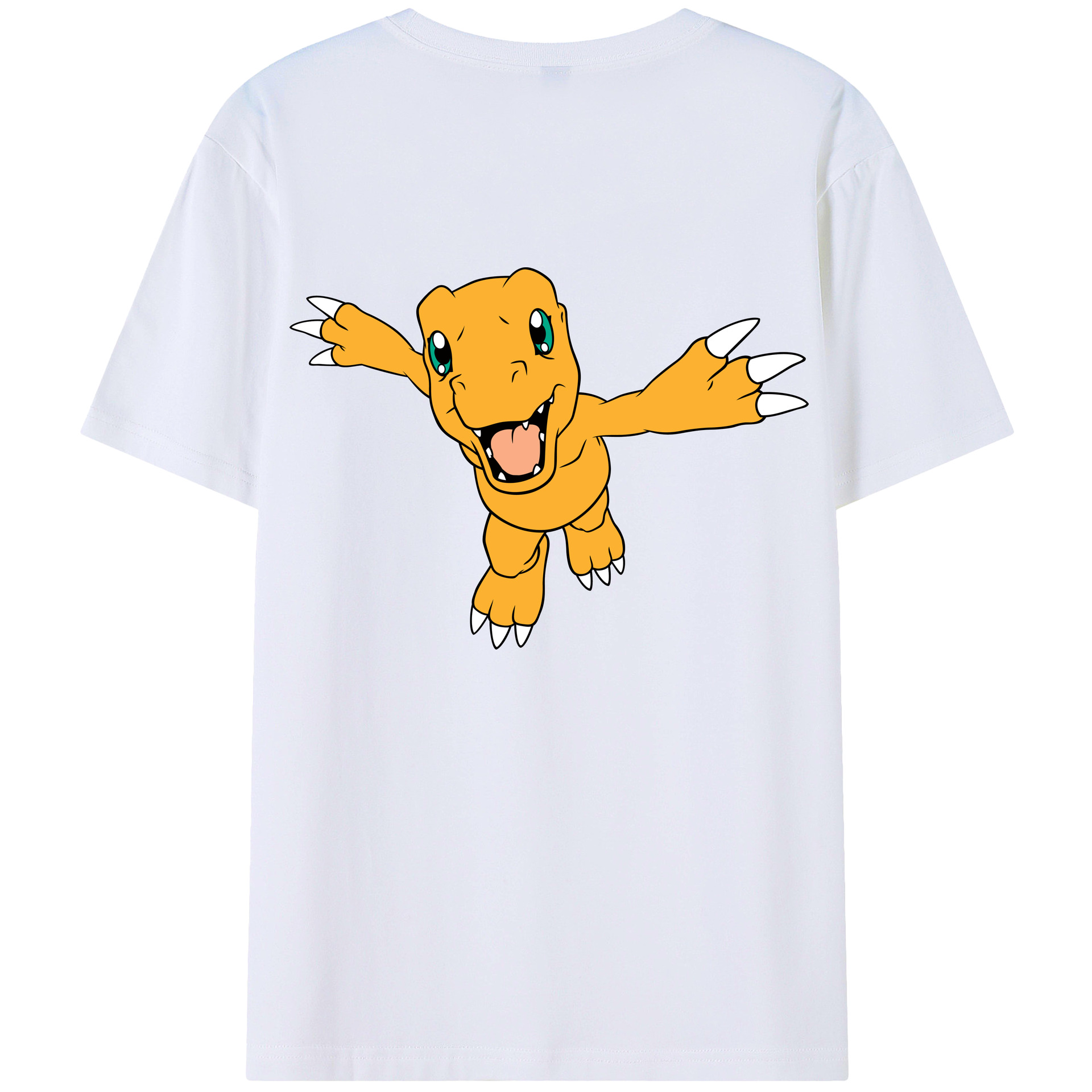 （画像用） Digimon デジタルモンスター/デジモン 綿100％半袖Tシャツ（背面プリント）