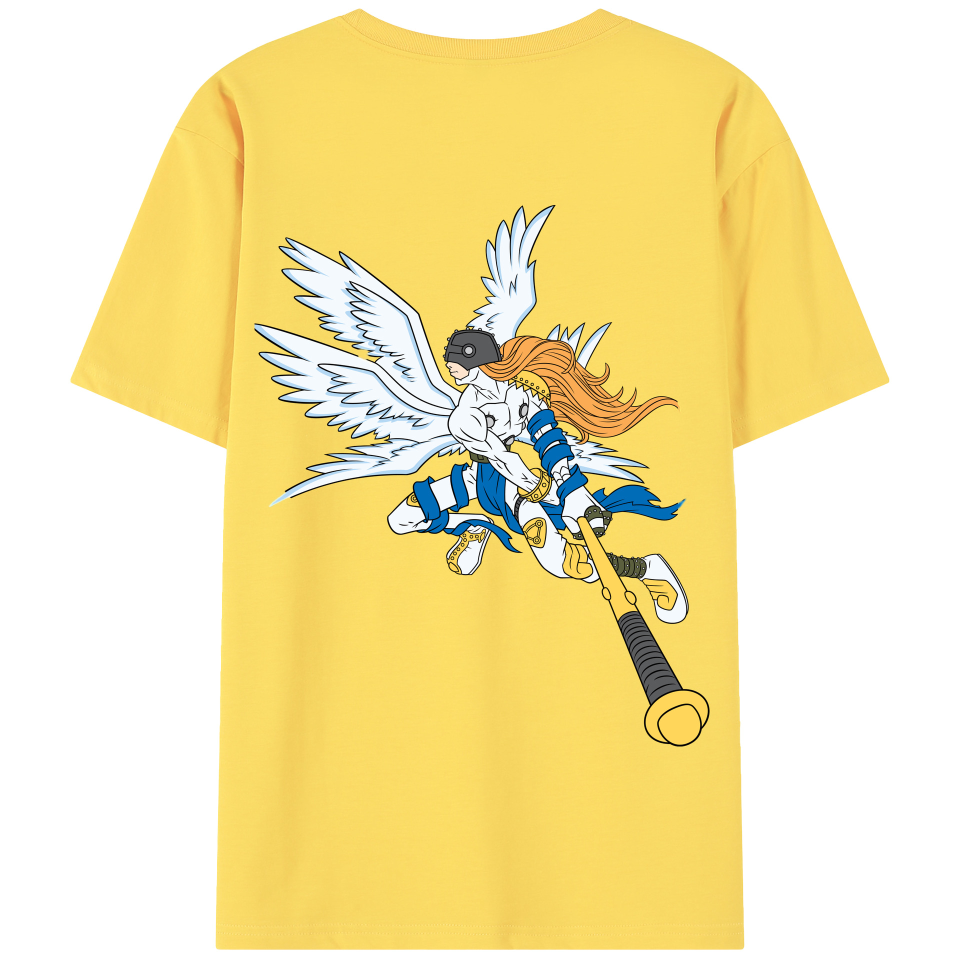 （画像用） Digimon デジタルモンスター/デジモン 綿100％半袖Tシャツ（背面プリント）