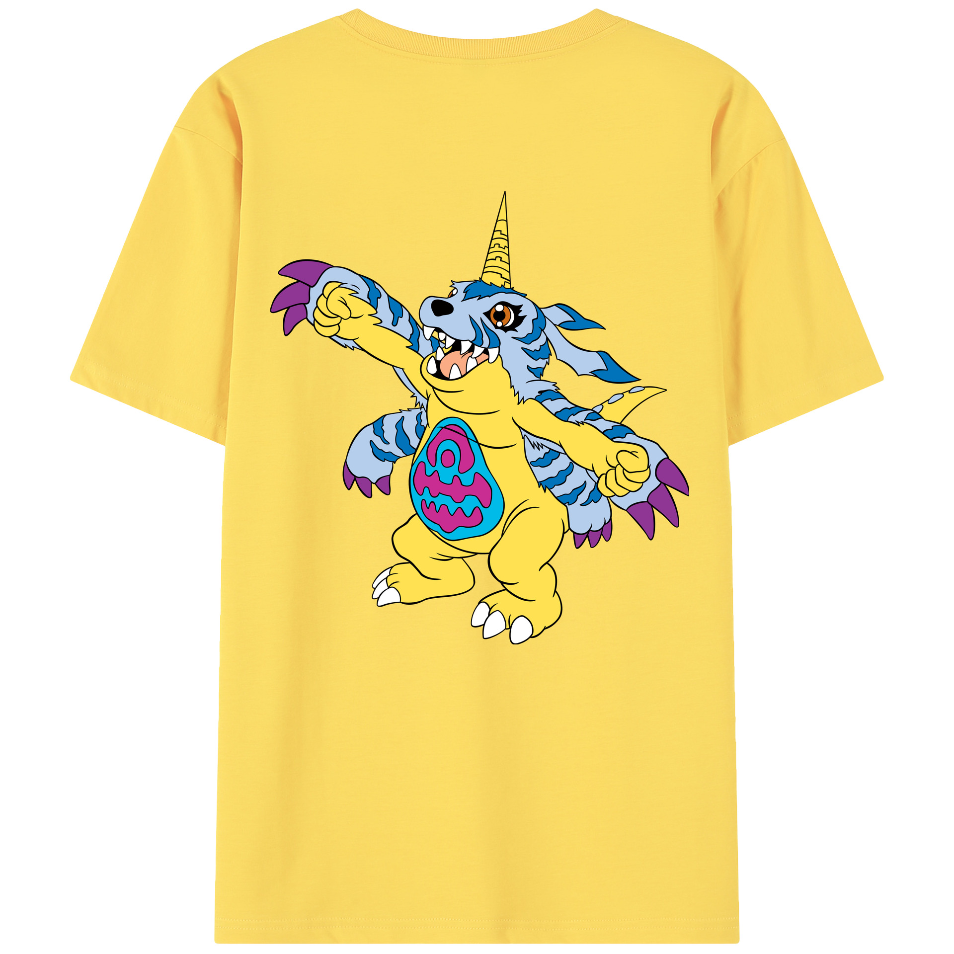 （画像用） Digimon デジタルモンスター/デジモン 綿100％半袖Tシャツ（背面プリント）