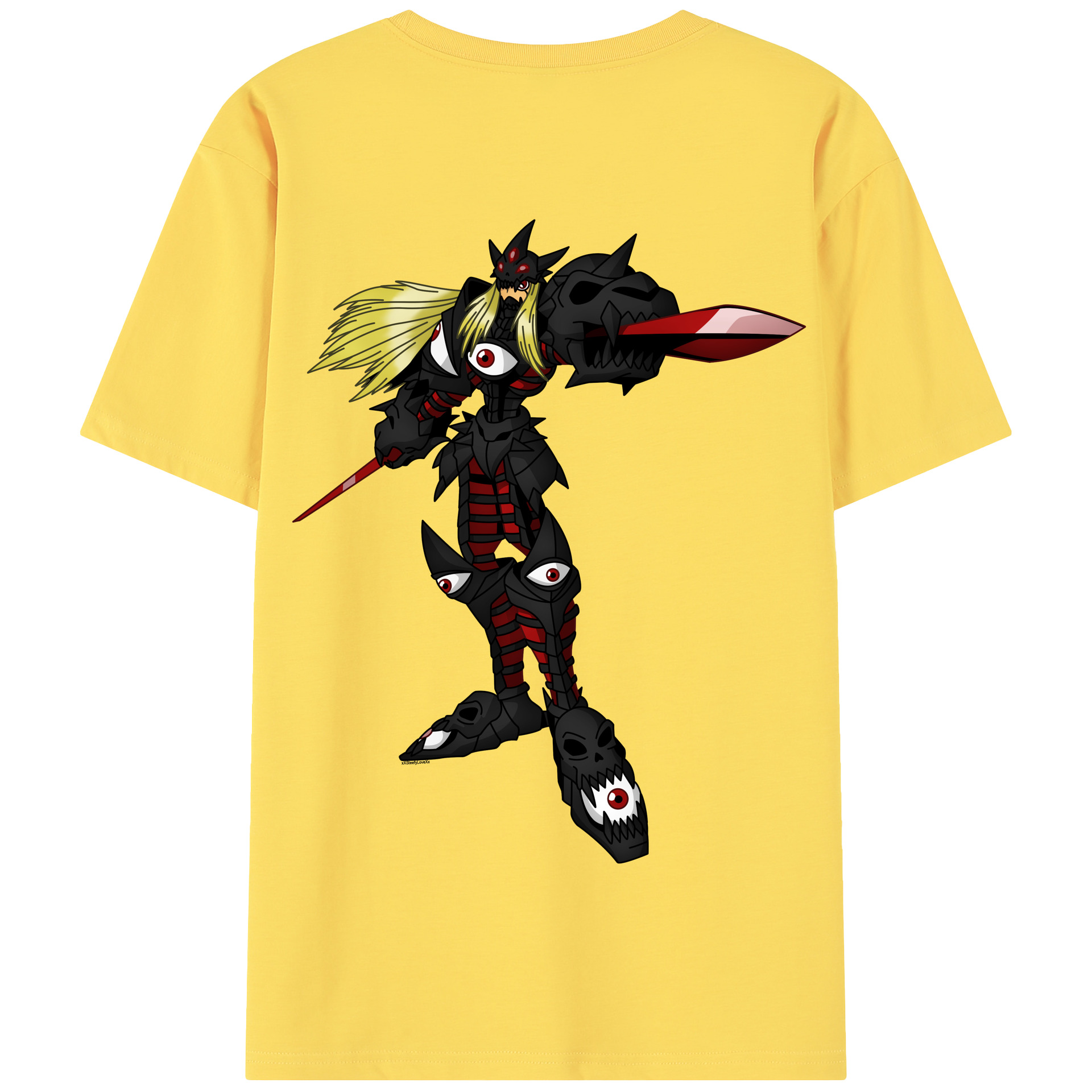 （画像用） Digimon デジタルモンスター/デジモン 綿100％半袖Tシャツ（背面プリント）