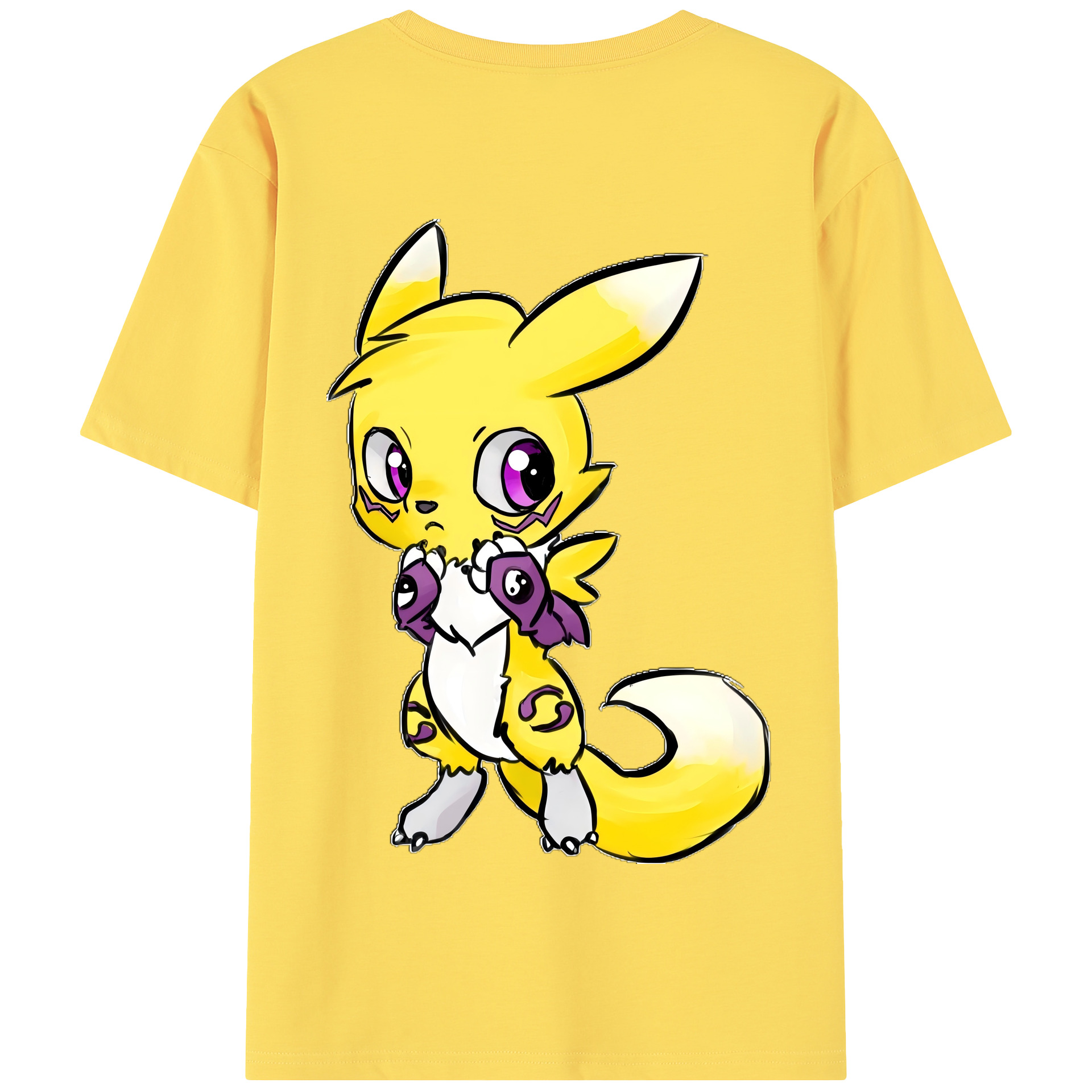 （画像用） Digimon デジタルモンスター/デジモン 綿100％半袖Tシャツ（背面プリント）