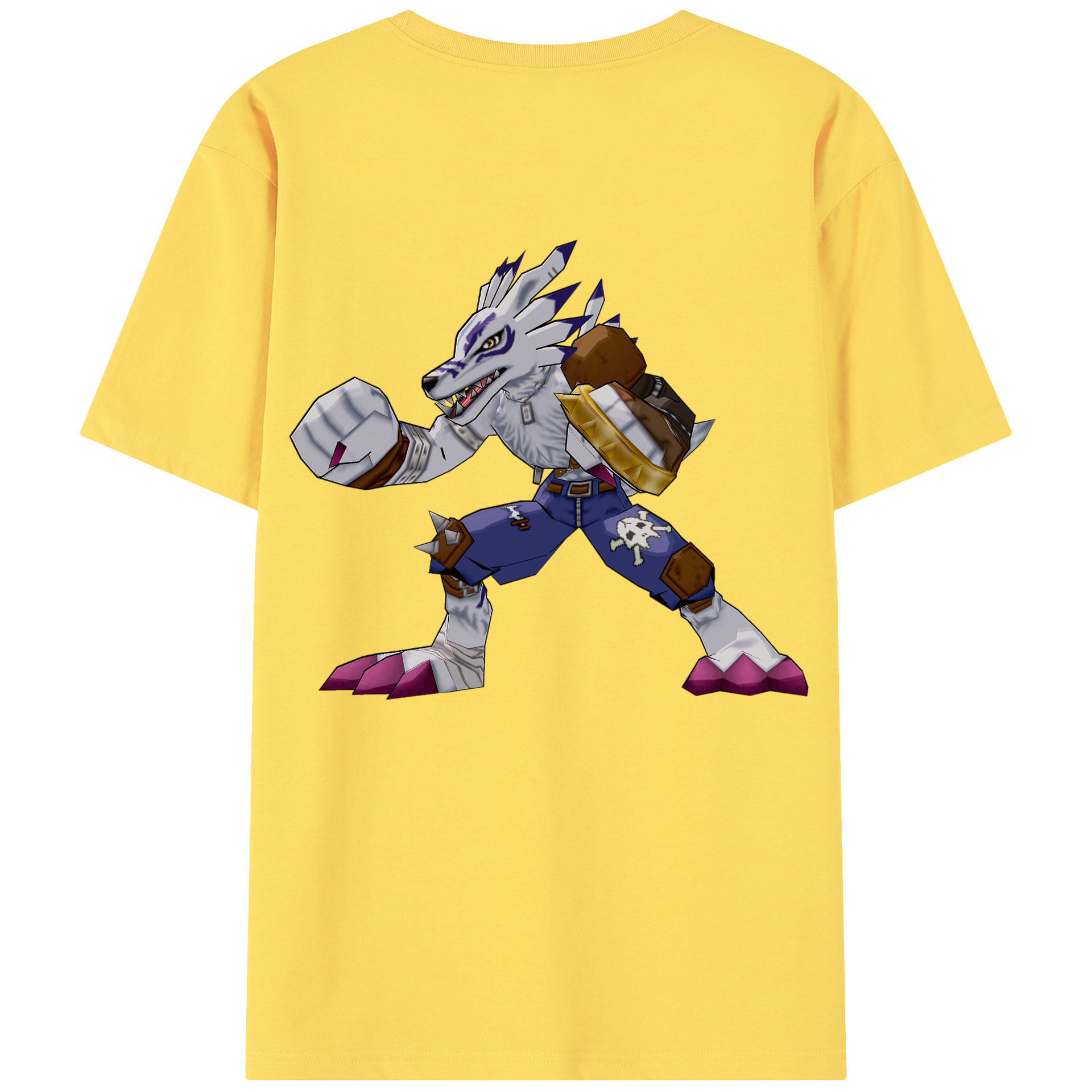 （画像用） Digimon デジタルモンスター/デジモン 綿100％半袖Tシャツ（背面プリント）