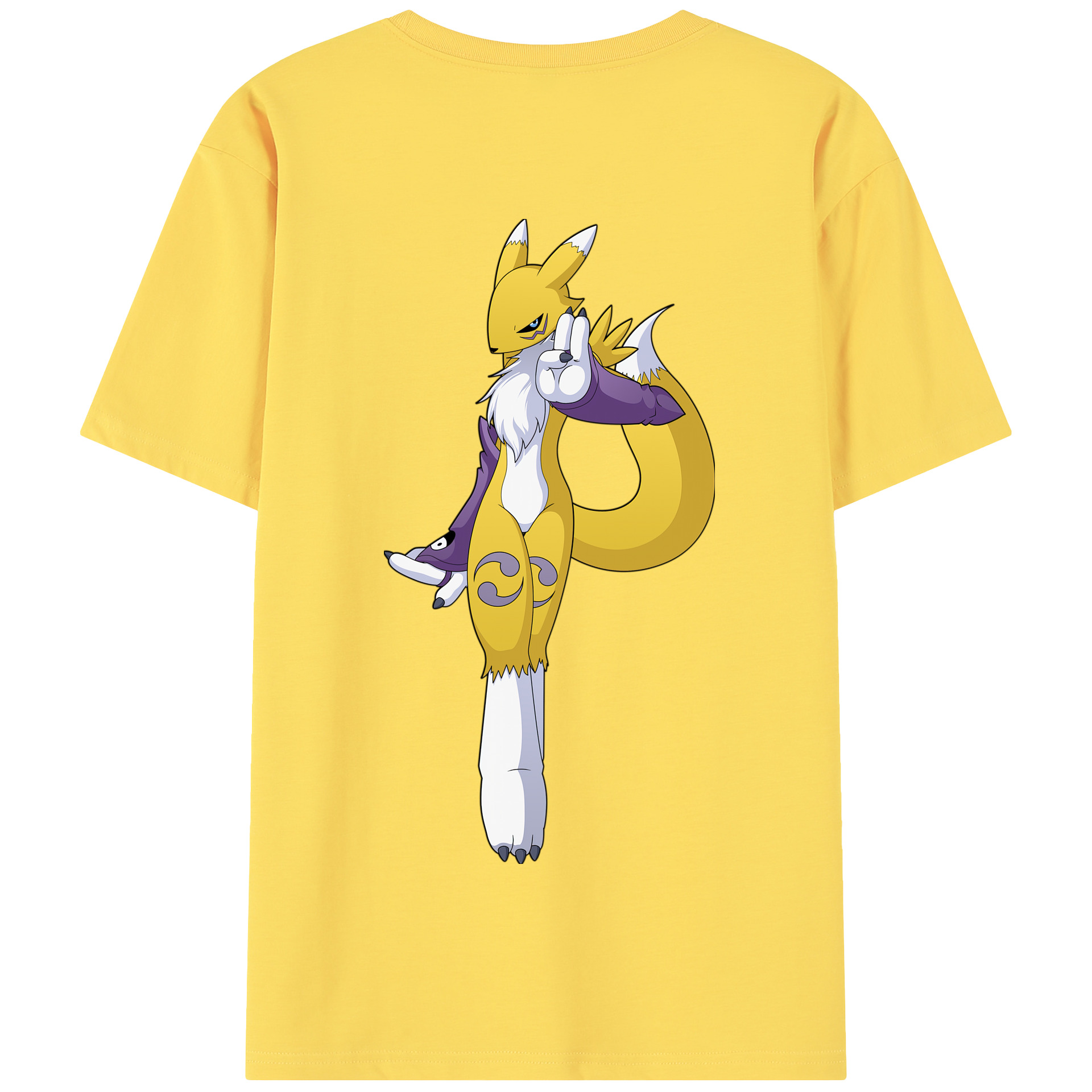 （画像用） Digimon デジタルモンスター/デジモン 綿100％半袖Tシャツ（背面プリント）