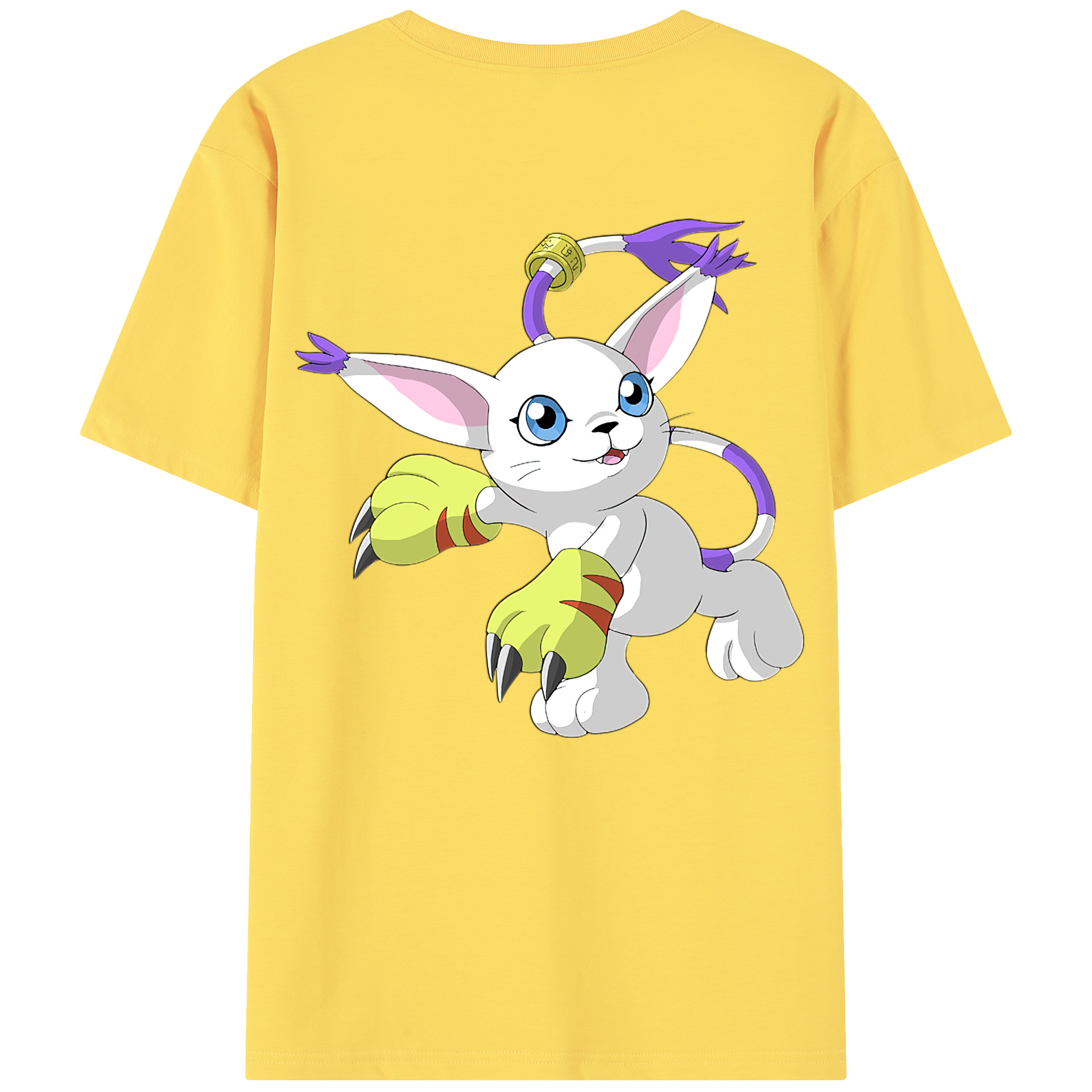 （画像用） Digimon デジタルモンスター/デジモン 綿100％半袖Tシャツ（背面プリント）