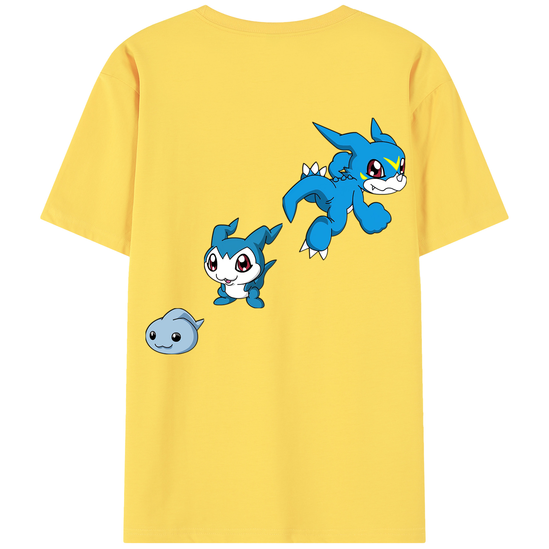（画像用） Digimon デジタルモンスター/デジモン 綿100％半袖Tシャツ（背面プリント）