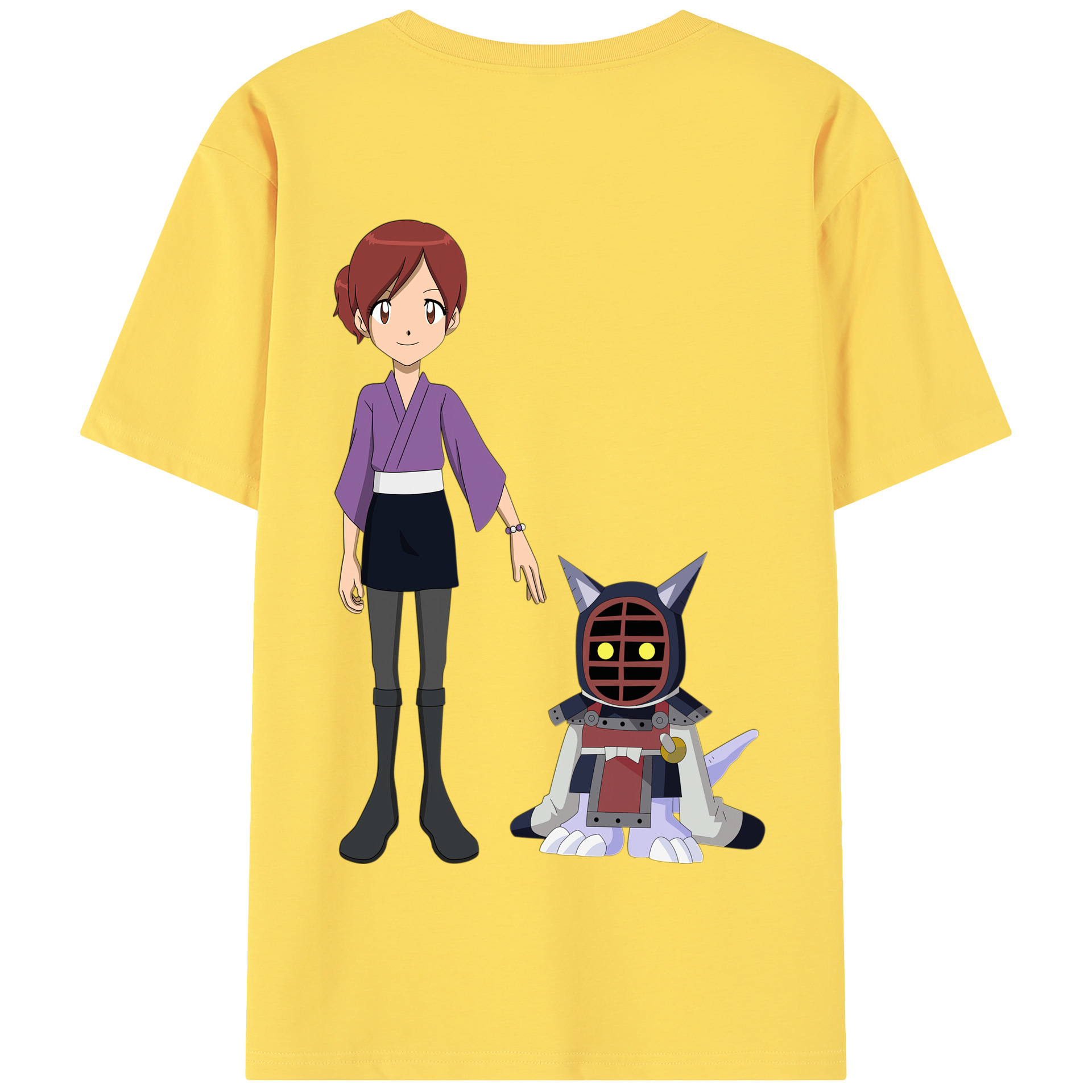 （画像用） Digimon デジタルモンスター/デジモン 綿100％半袖Tシャツ（背面プリント）