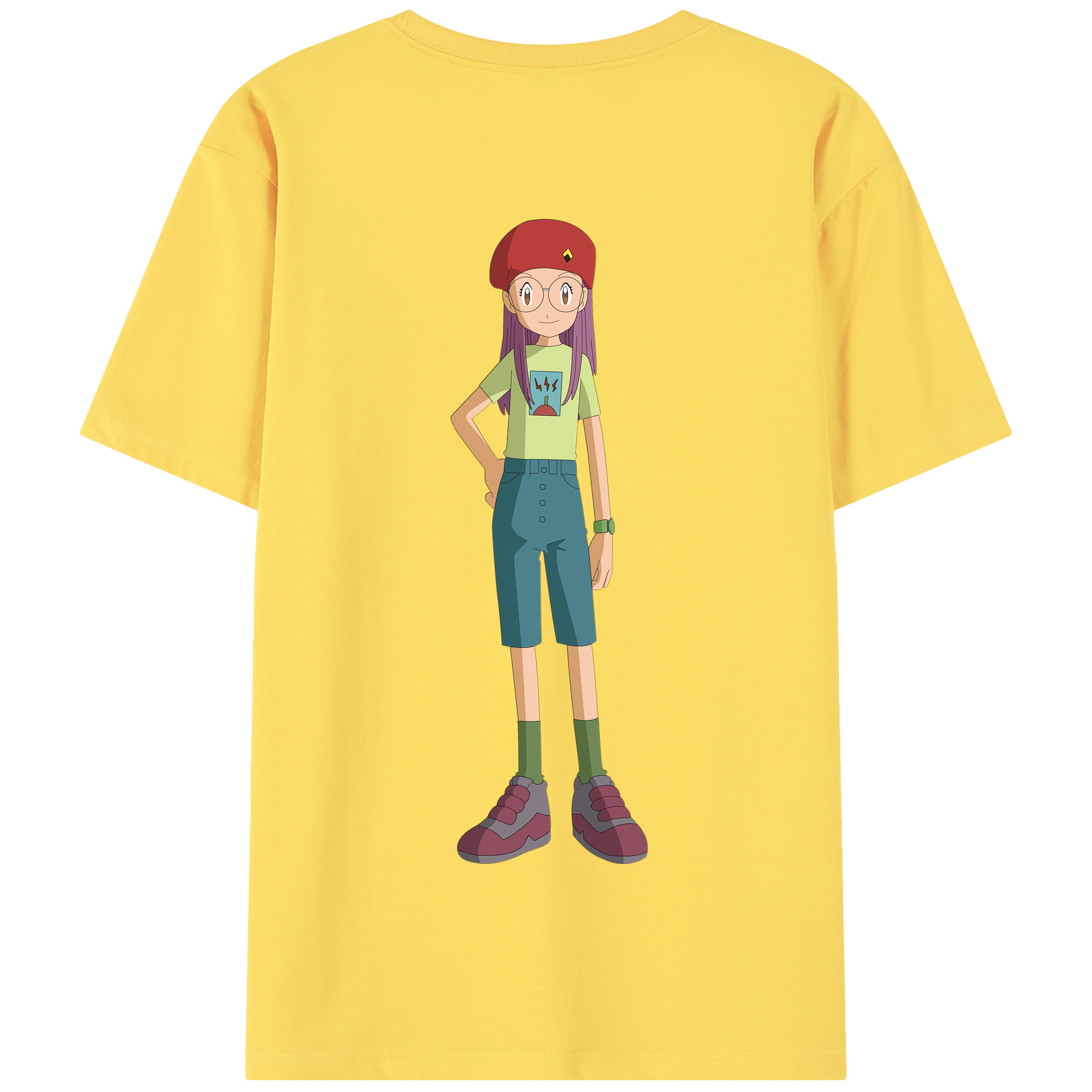 （画像用） Digimon デジタルモンスター/デジモン 綿100％半袖Tシャツ（背面プリント）
