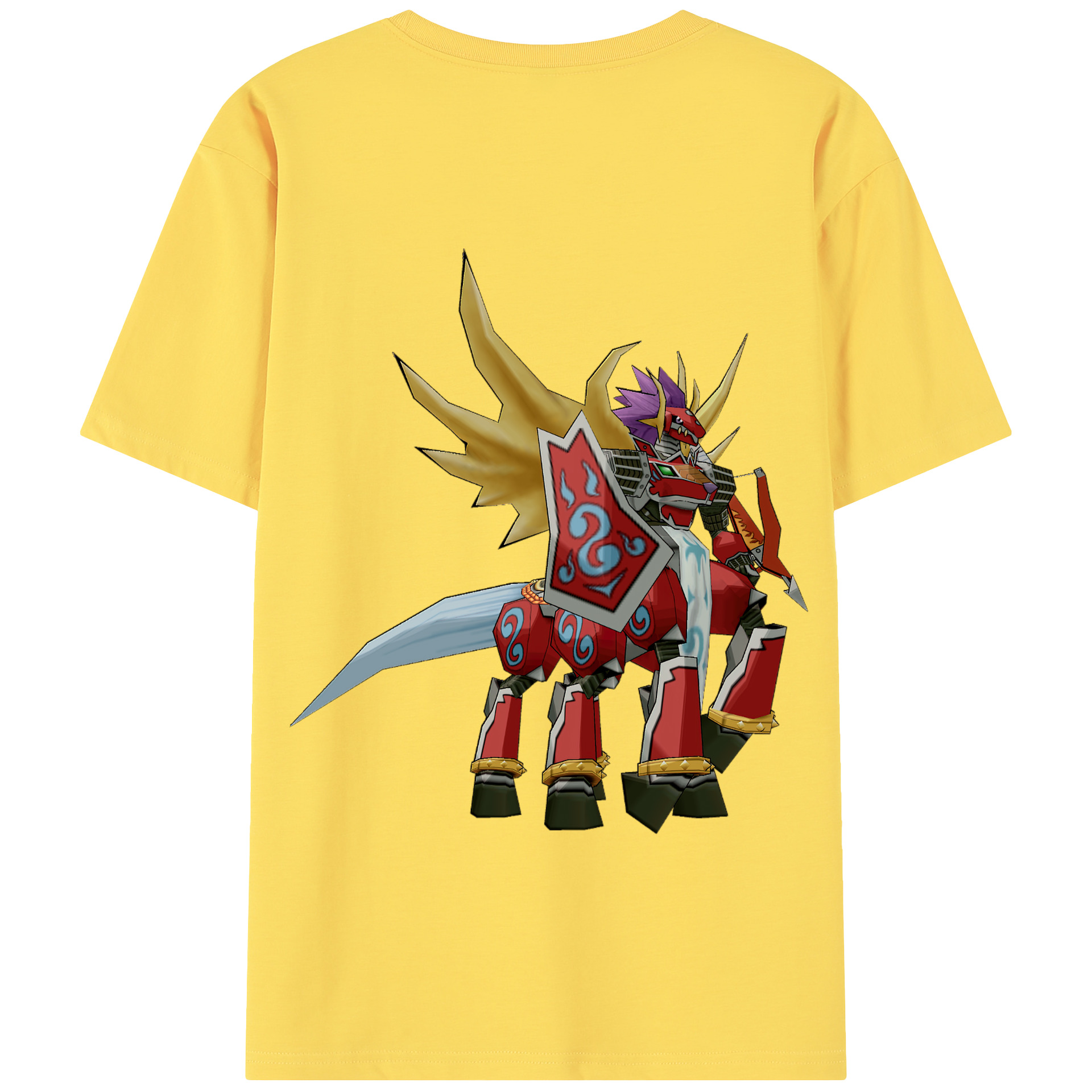（画像用） Digimon デジタルモンスター/デジモン 綿100％半袖Tシャツ（背面プリント）
