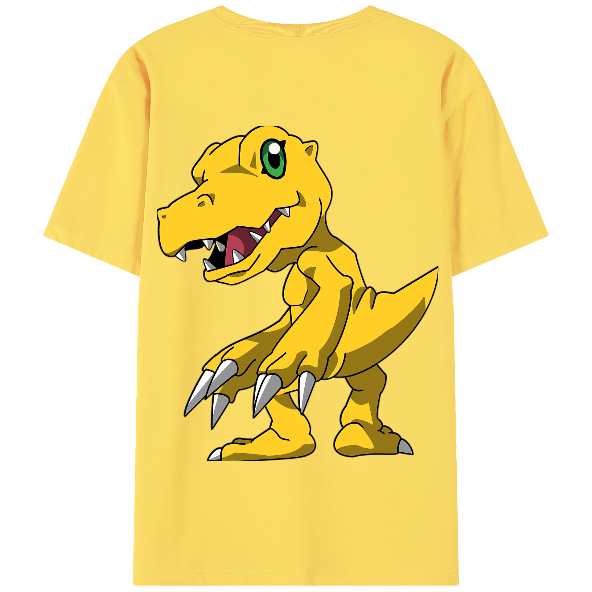 （画像用） Digimon デジタルモンスター/デジモン 綿100％半袖Tシャツ（背面プリント）