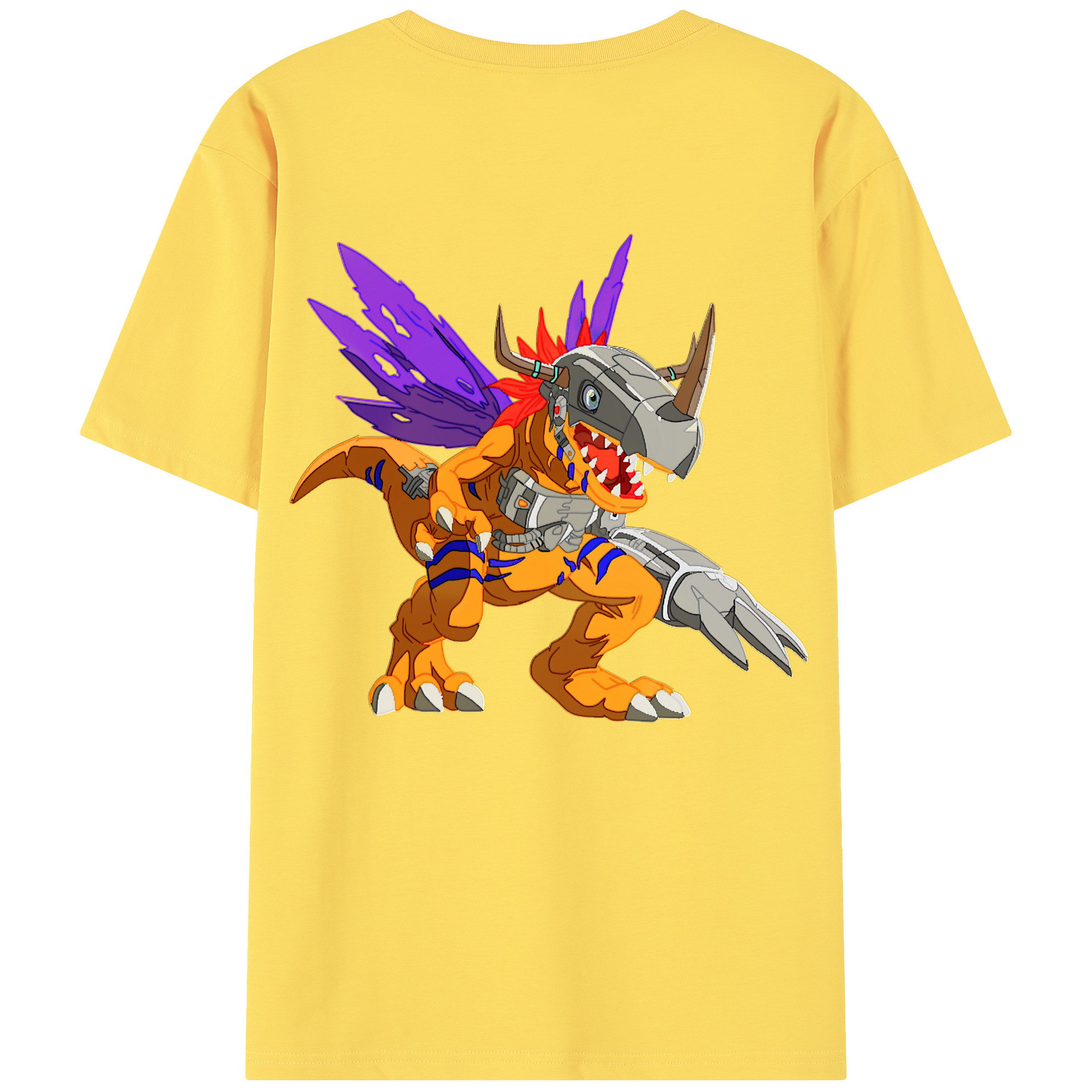 （画像用） Digimon デジタルモンスター/デジモン 綿100％半袖Tシャツ（背面プリント）