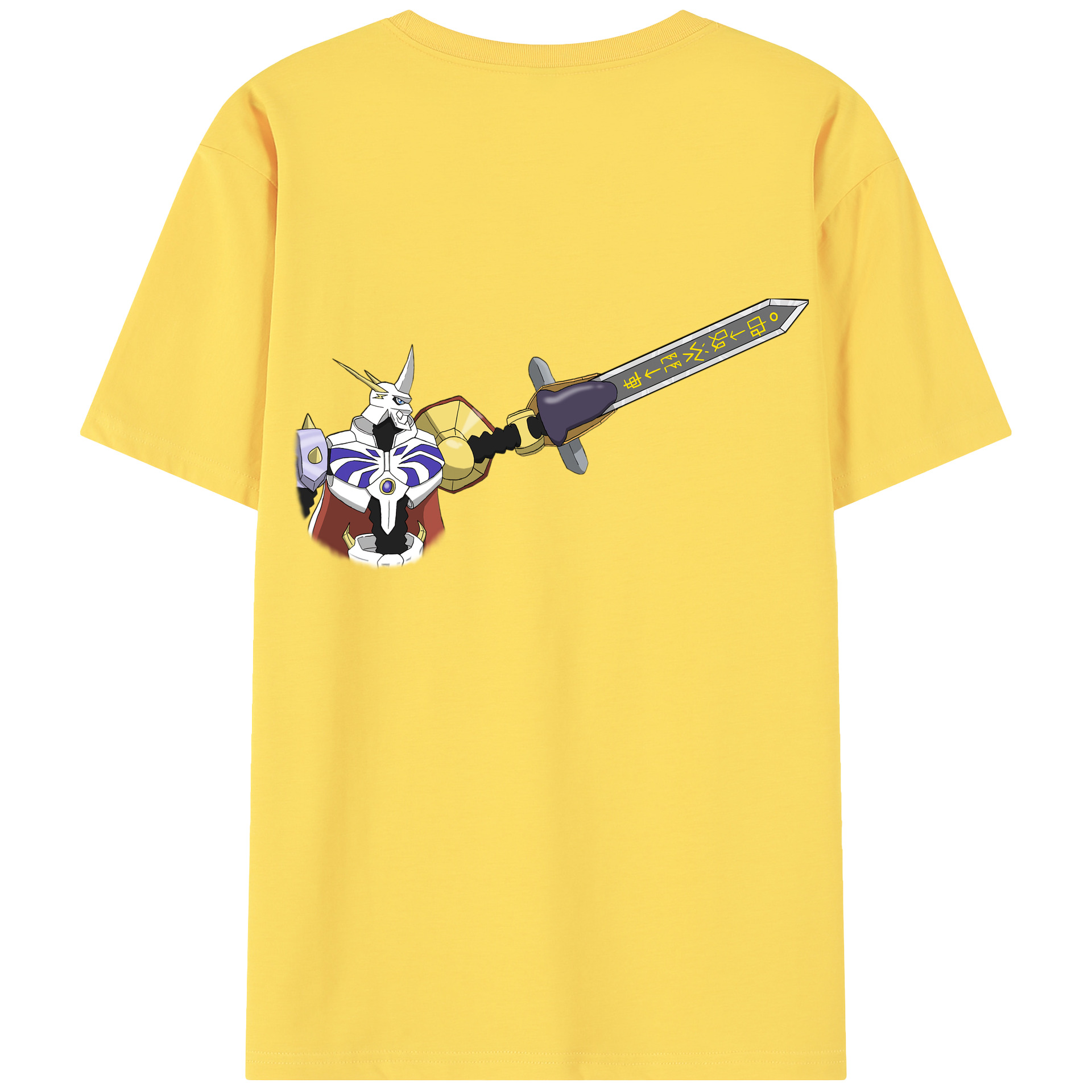 （画像用） Digimon デジタルモンスター/デジモン 綿100％半袖Tシャツ（背面プリント）
