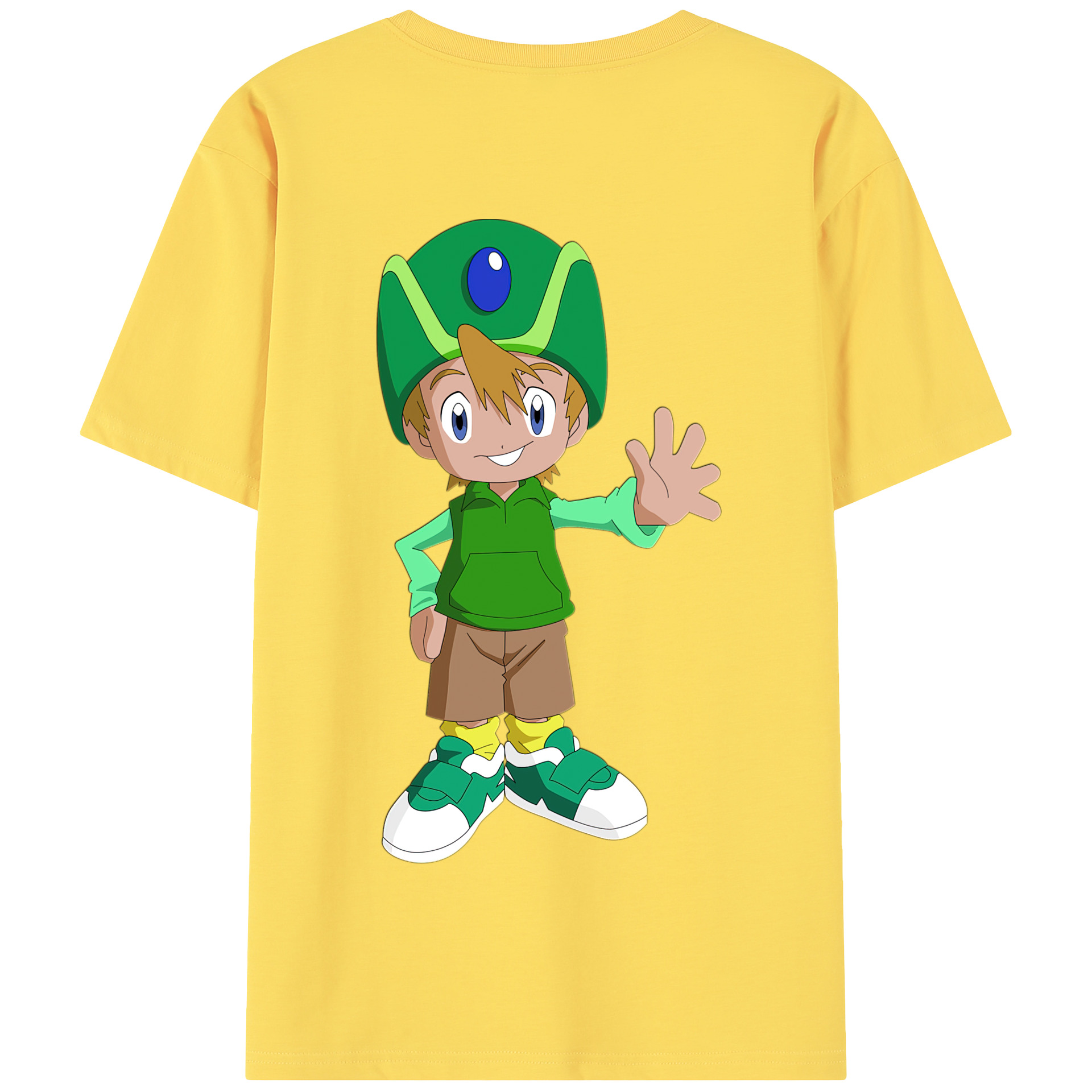 （画像用） Digimon デジタルモンスター/デジモン 綿100％半袖Tシャツ（背面プリント）