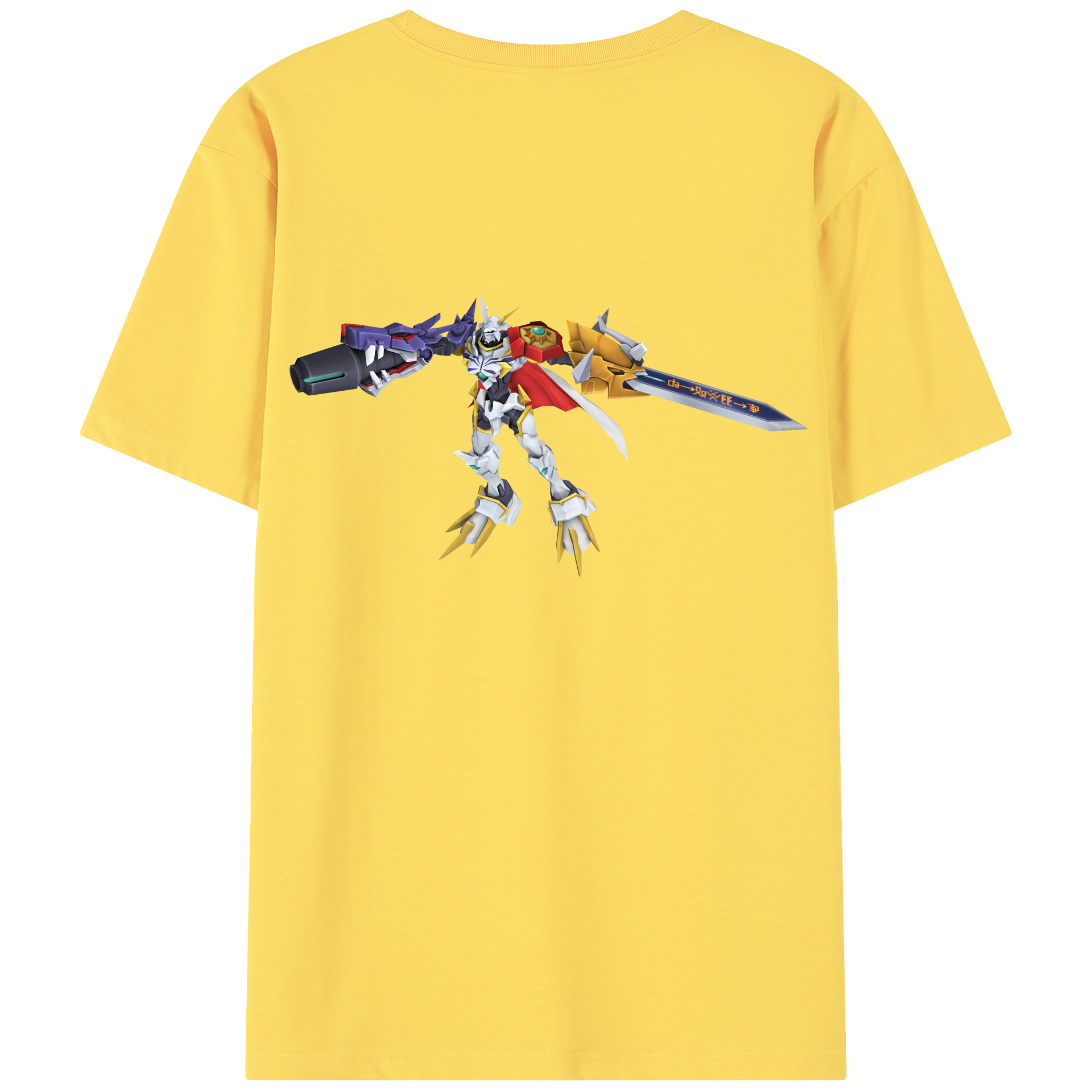 （画像用） Digimon デジタルモンスター/デジモン 綿100％半袖Tシャツ（背面プリント）