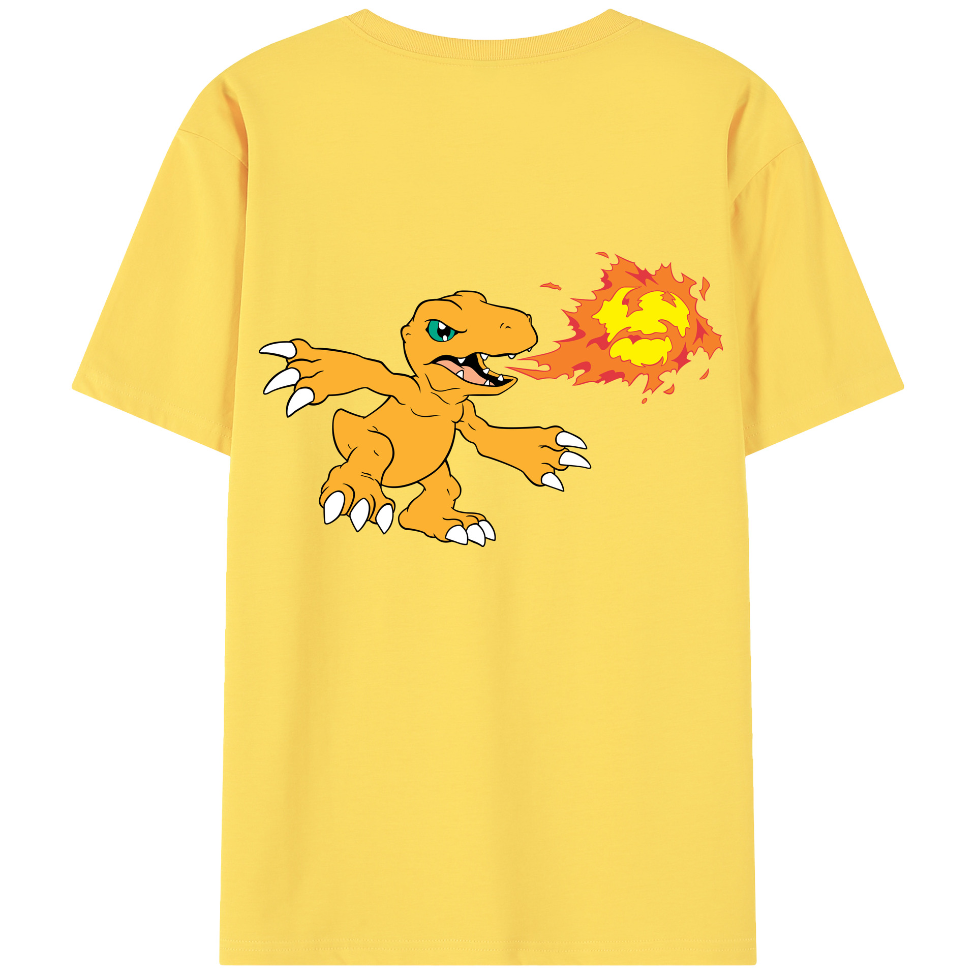 （画像用） Digimon デジタルモンスター/デジモン 綿100％半袖Tシャツ（背面プリント）