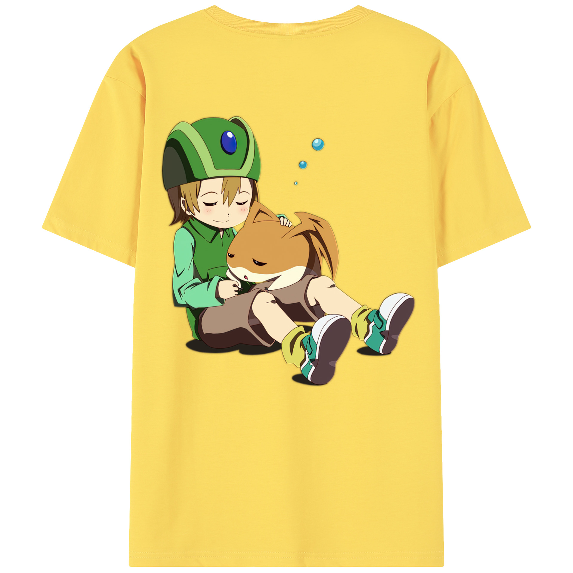 （画像用） Digimon デジタルモンスター/デジモン 綿100％半袖Tシャツ（背面プリント）