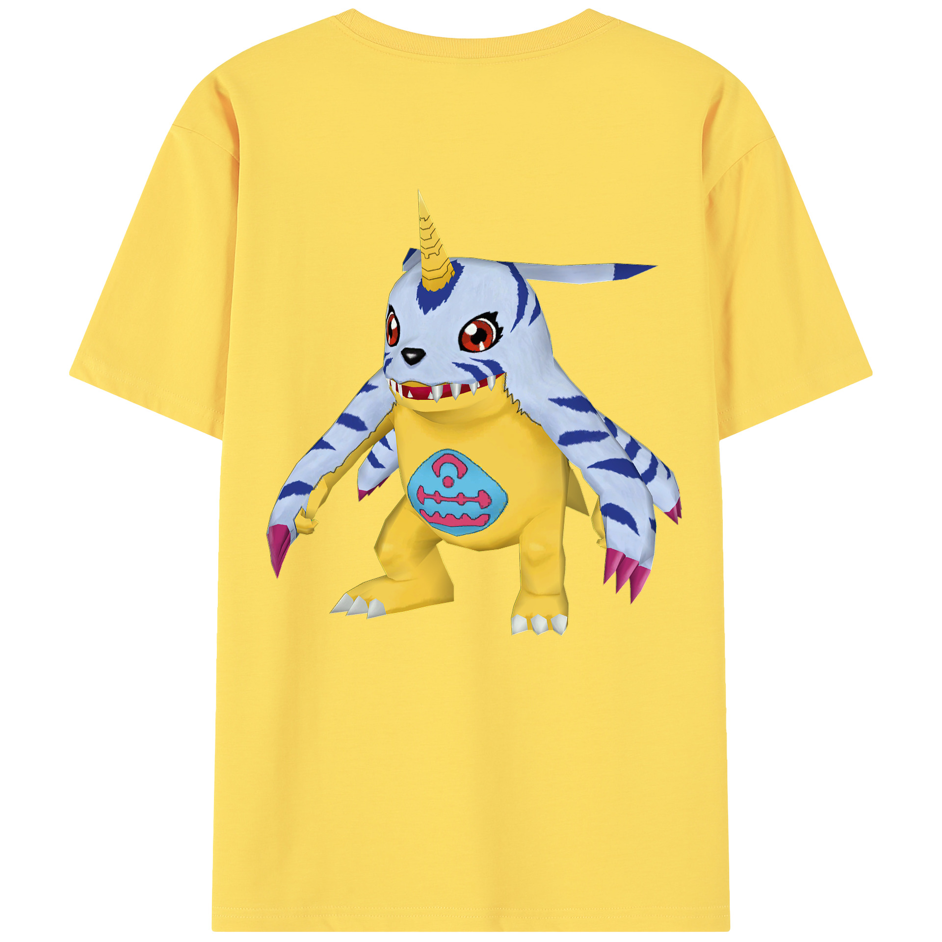 （画像用） Digimon デジタルモンスター/デジモン 綿100％半袖Tシャツ（背面プリント）