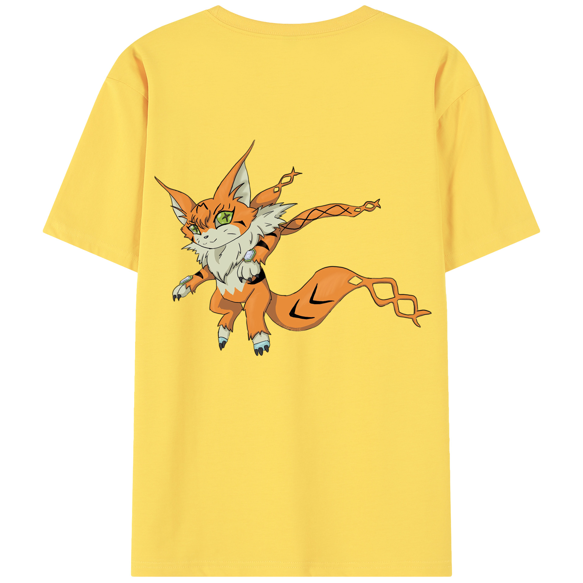 （画像用） Digimon デジタルモンスター/デジモン 綿100％半袖Tシャツ（背面プリント）
